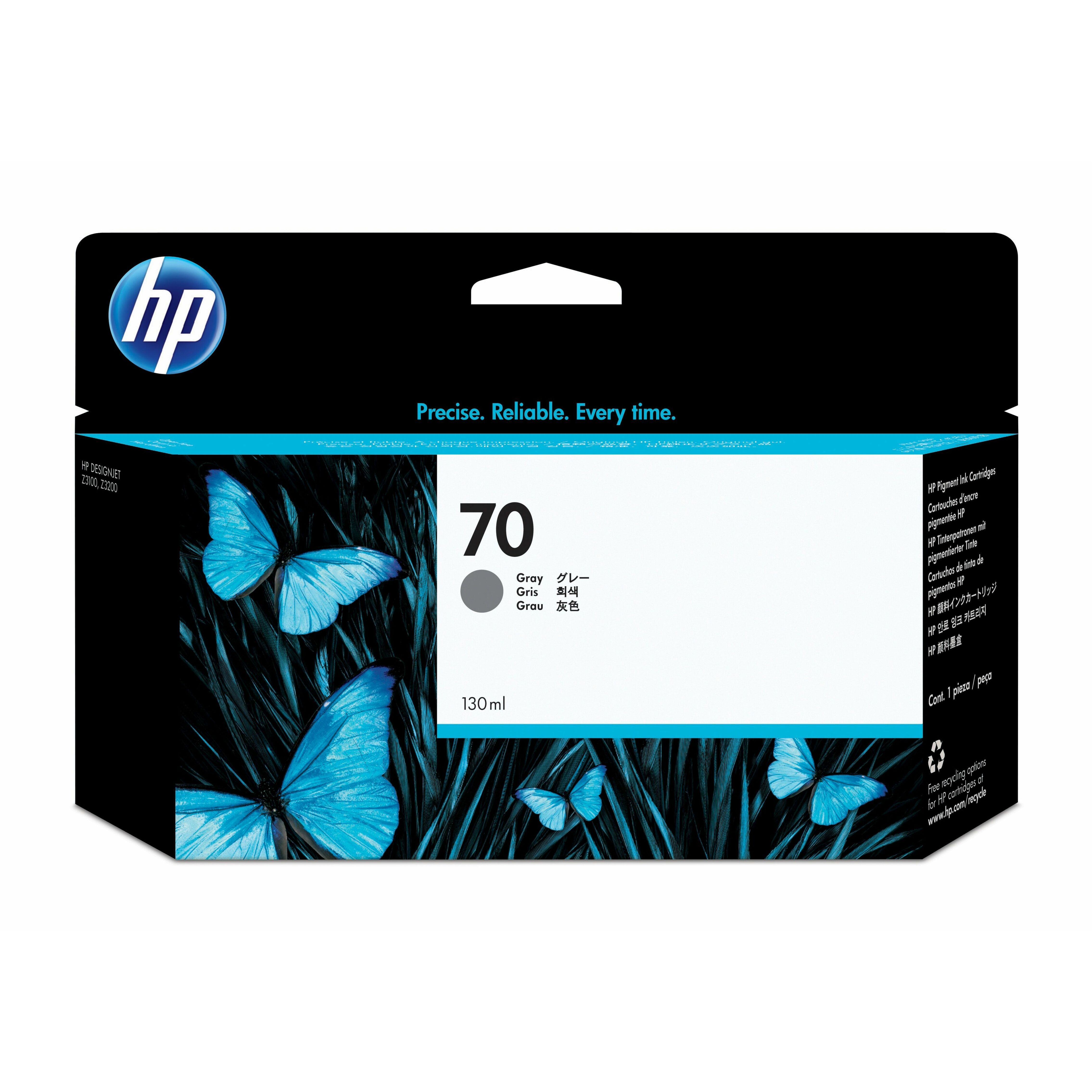 HP 70 (C9450A) Original Inkjet Ink Cartridge - Single Pack - Gray - 1 Each