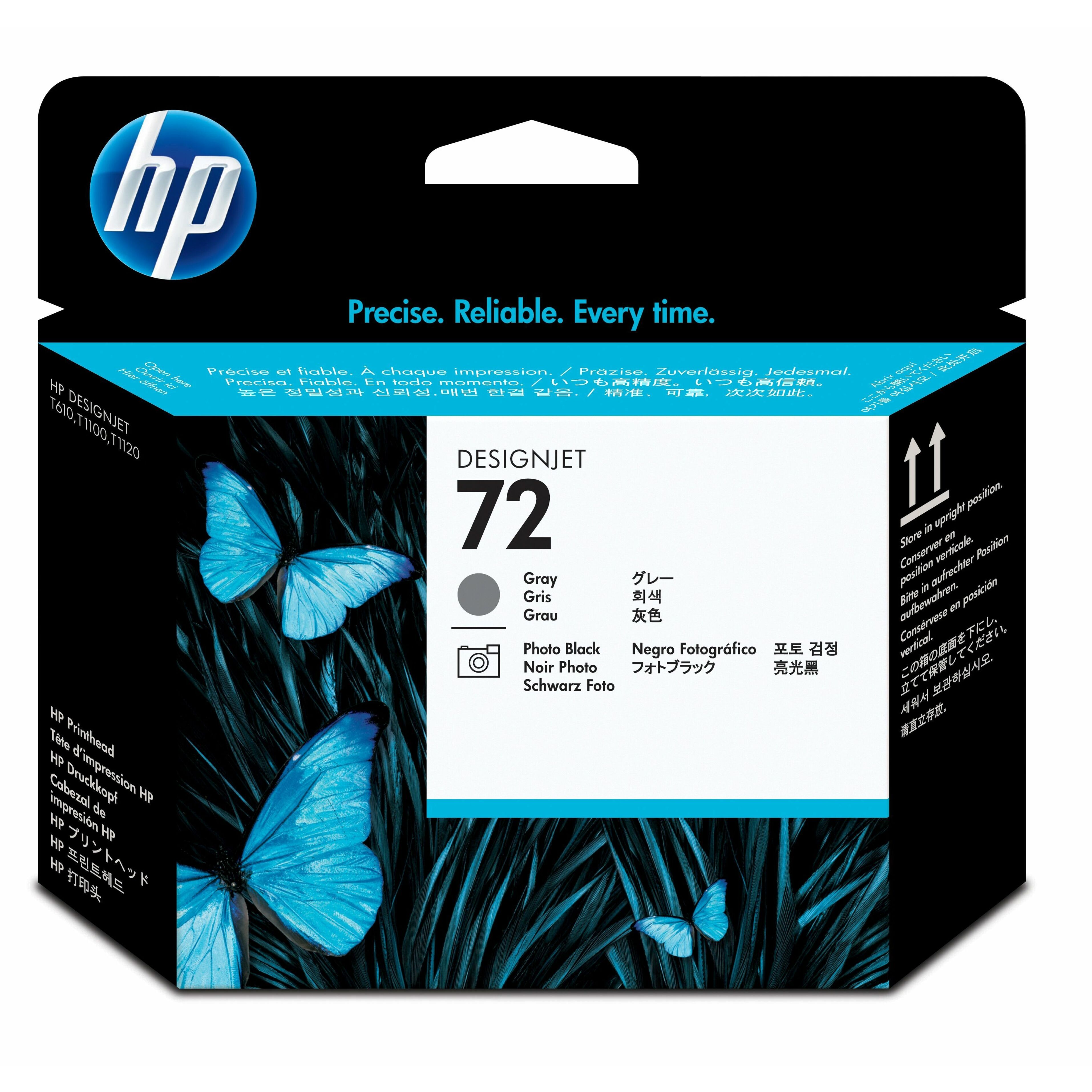 HP 72 (C9380A) Original Inkjet Printhead - Single Pack - Gray, Photo Black - 1 Each