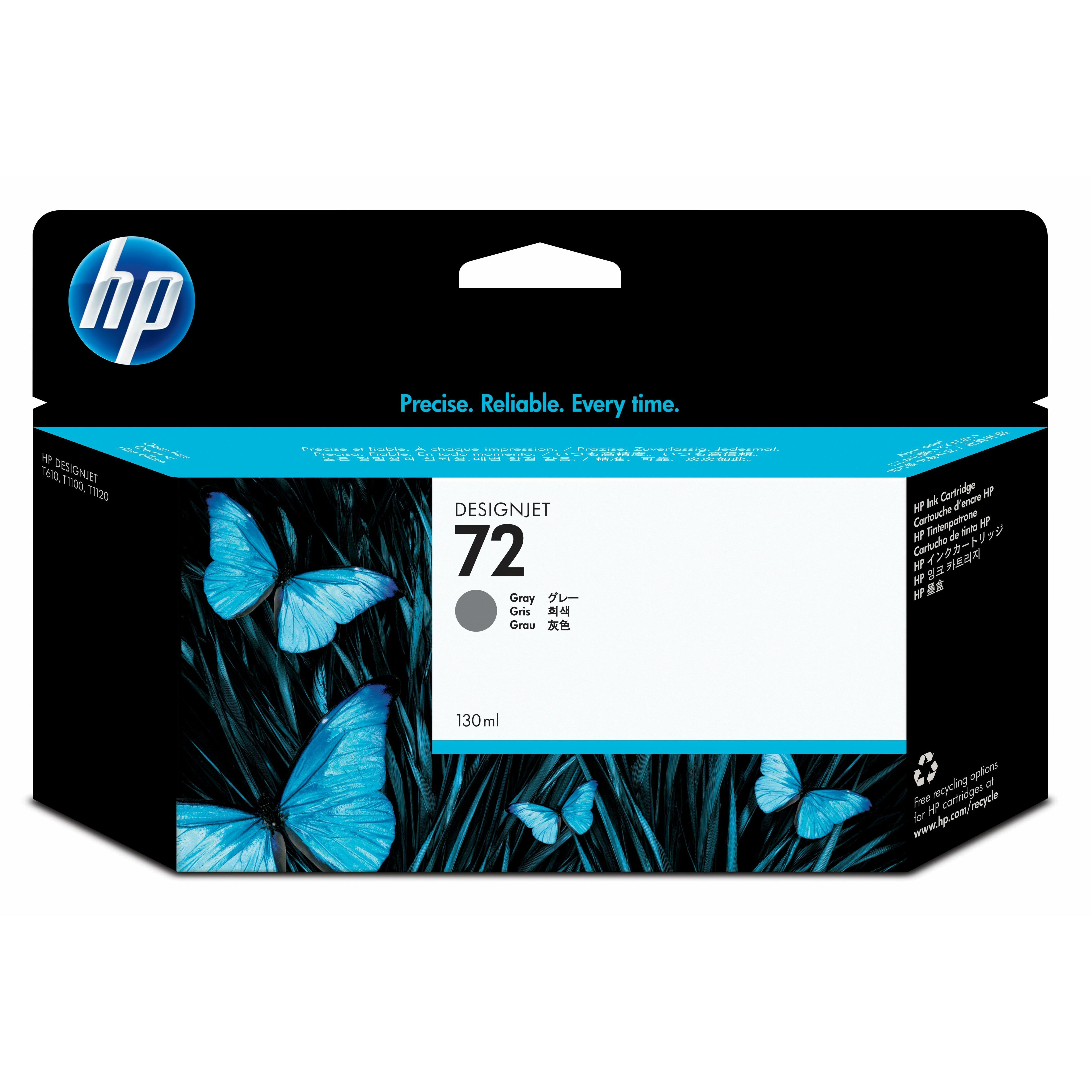 HP 72 (C9374A) Original Inkjet Ink Cartridge - Single Pack - Gray - 1 Each - 130 mL