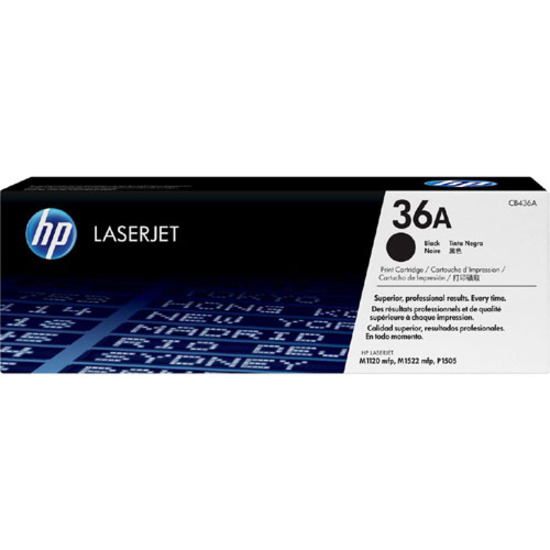 HP 36A (CB436A) Original Standard Yield Laser Toner Cartridge - Single Pack - Black - 1 Each - 2000 Pages — in package