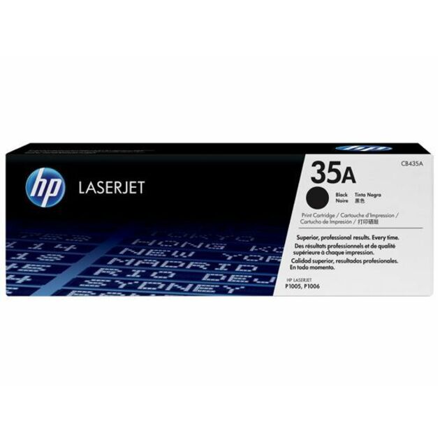 HP 35A Original Laser Toner Cartridge - Single Pack - Black - 1 Each - 1500 Pages