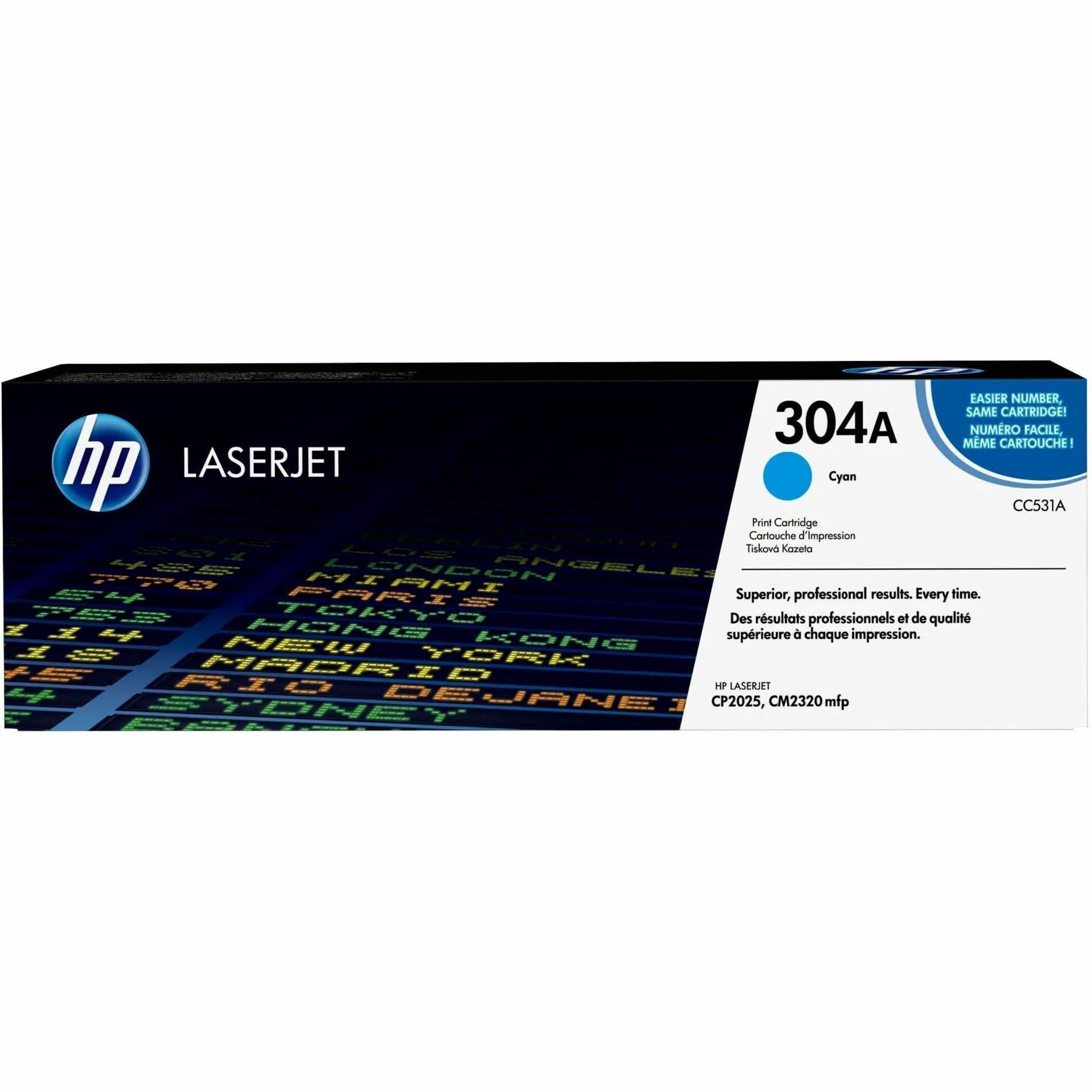 HP 304A (CC531A) Original Standard Yield Laser Toner Cartridge