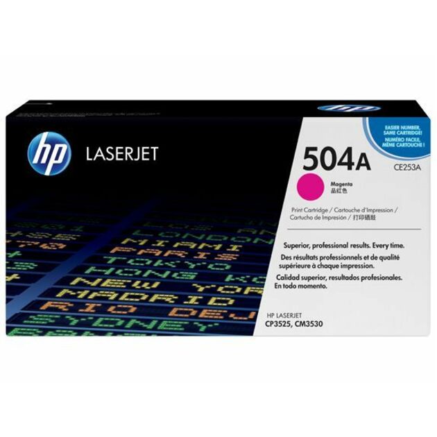 HP 504A (CE253A) Original Laser Toner Cartridge