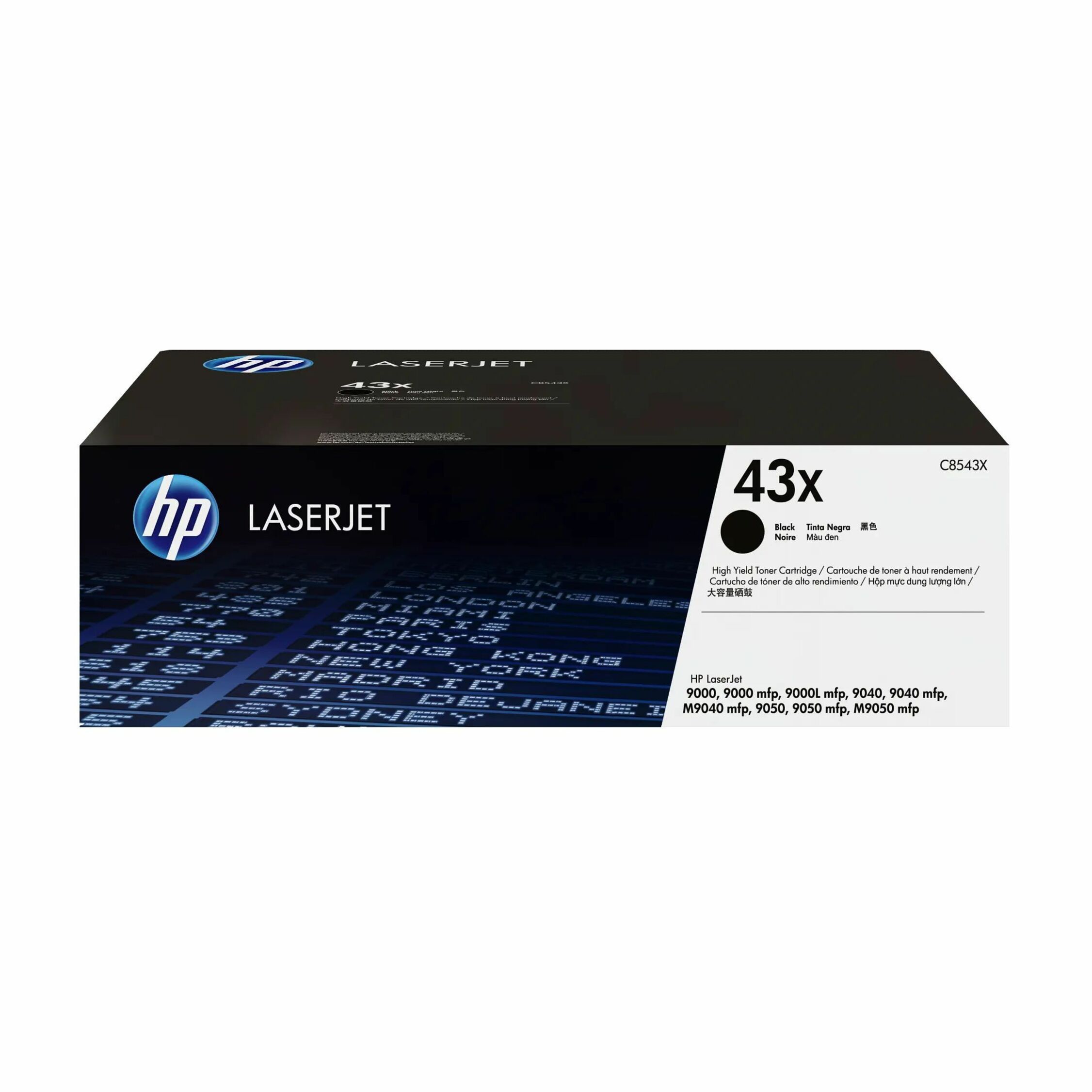 HP 43X (C8543X) Original Laser Toner Cartridge - Single Pack - Black - 1 Each - 30000 Pages