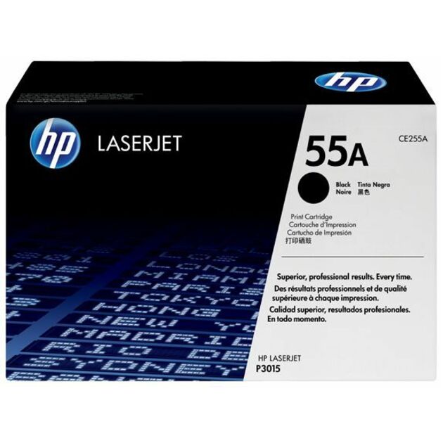 HP 55A Original Laser Toner Cartridge - Black - 1 Each - 6000 Pages