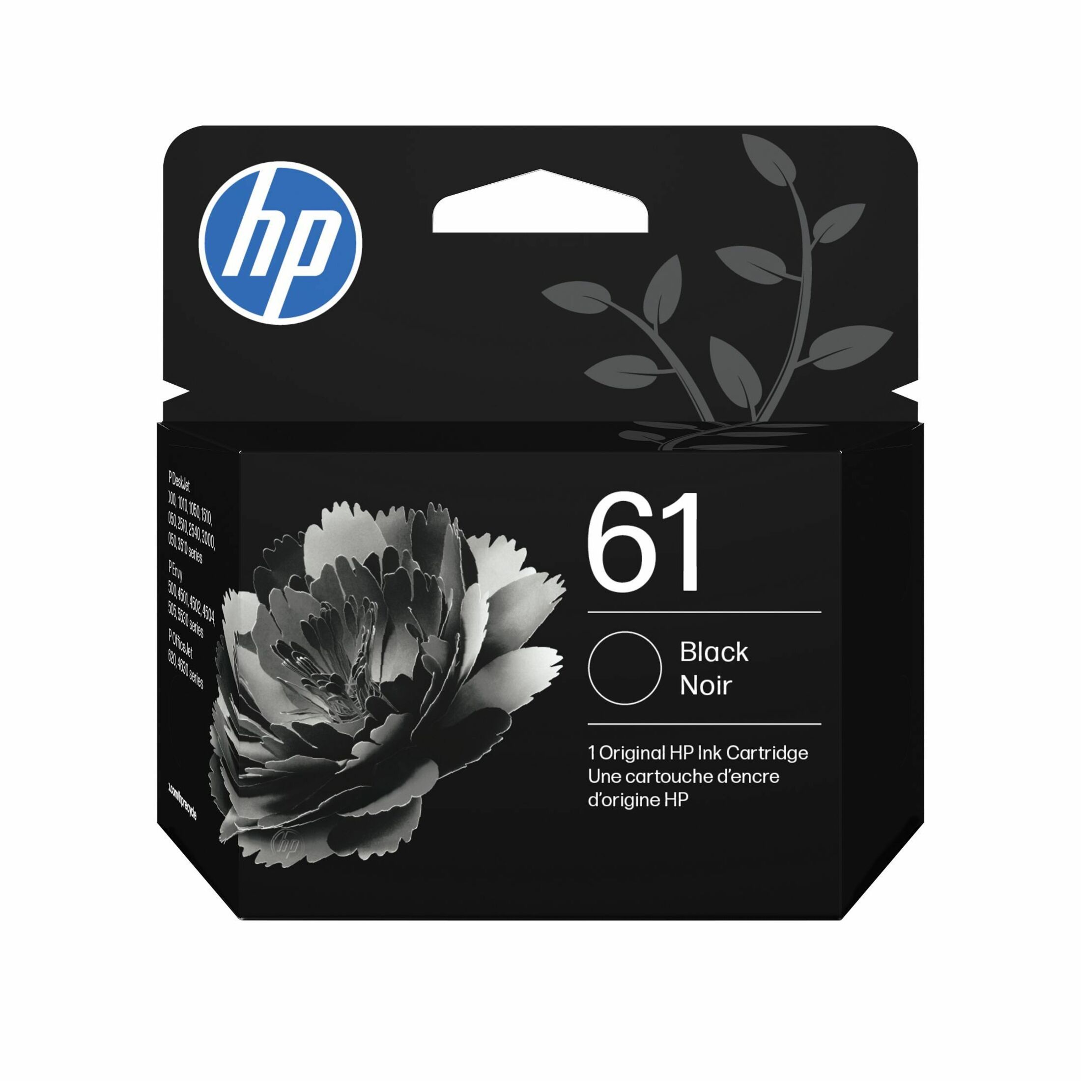 HP 61 Original Ink Cartridge - Single Pack - Inkjet - Standard Yield - 170 Pages - Black - 1 Each