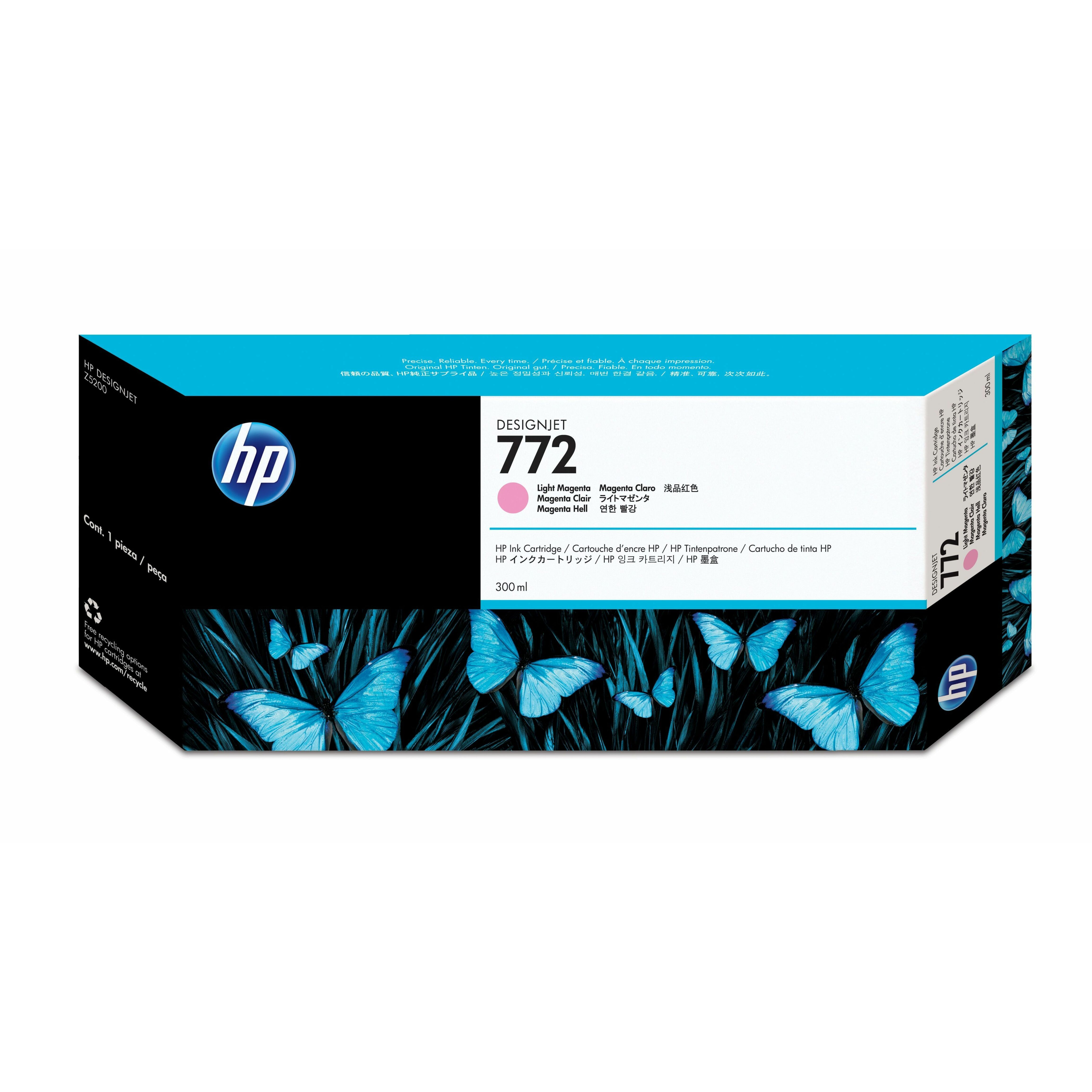 HP 772 (CN631A) Original Ink Cartridge - Single Pack - Inkjet - Light Magenta - 1 Each