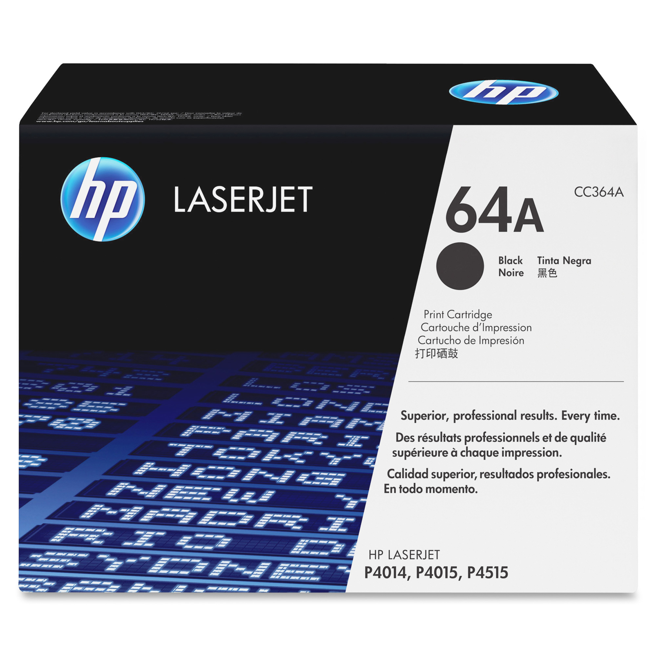 HP 64A (CC364AG) Original Laser Toner Cartridge - Single Pack - Black - 1 Each - 10000 Pages