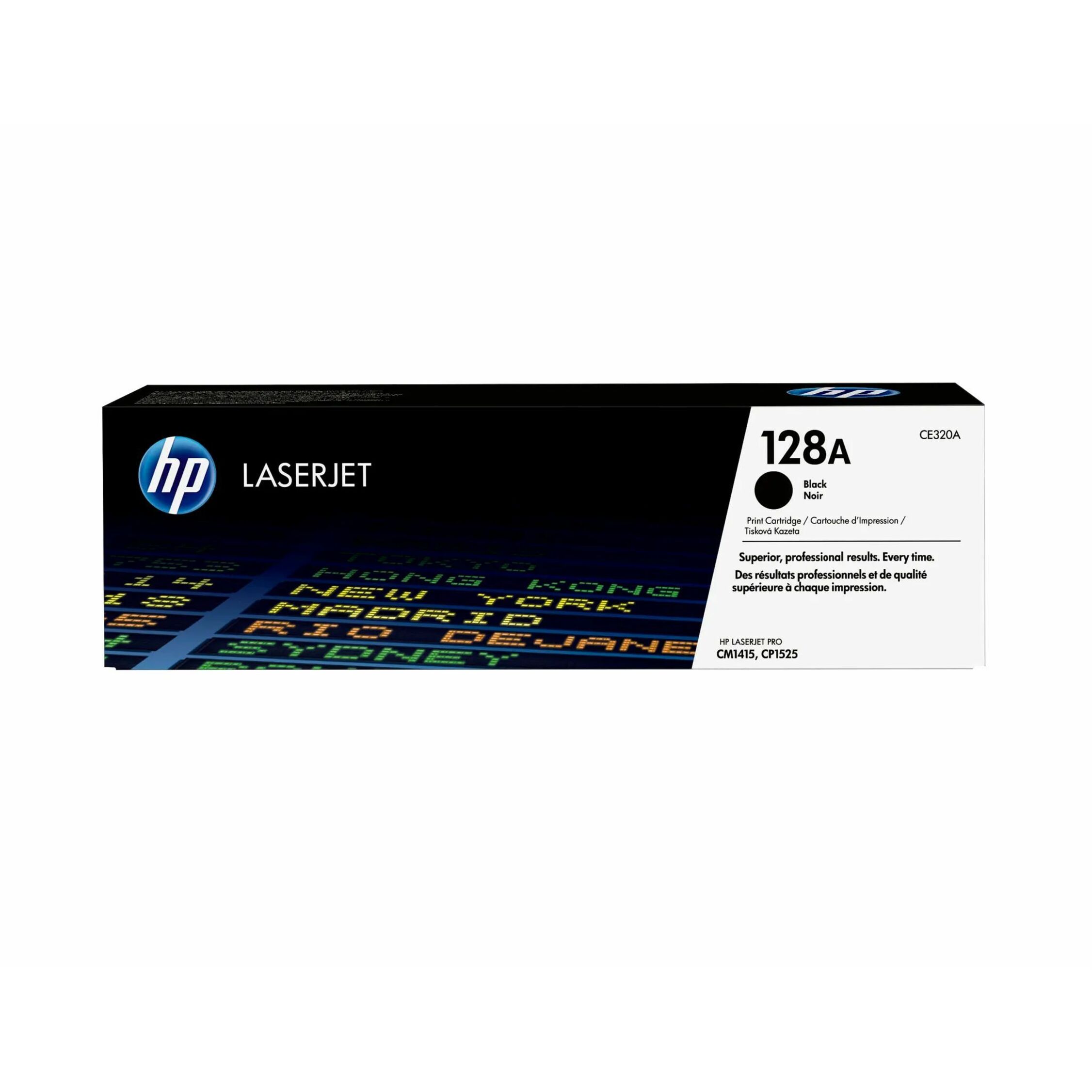 HP 128A (CE320A) Original Standard Yield Laser Toner Cartridge - Single Pack - Black - 1 Each - 2000 Pages