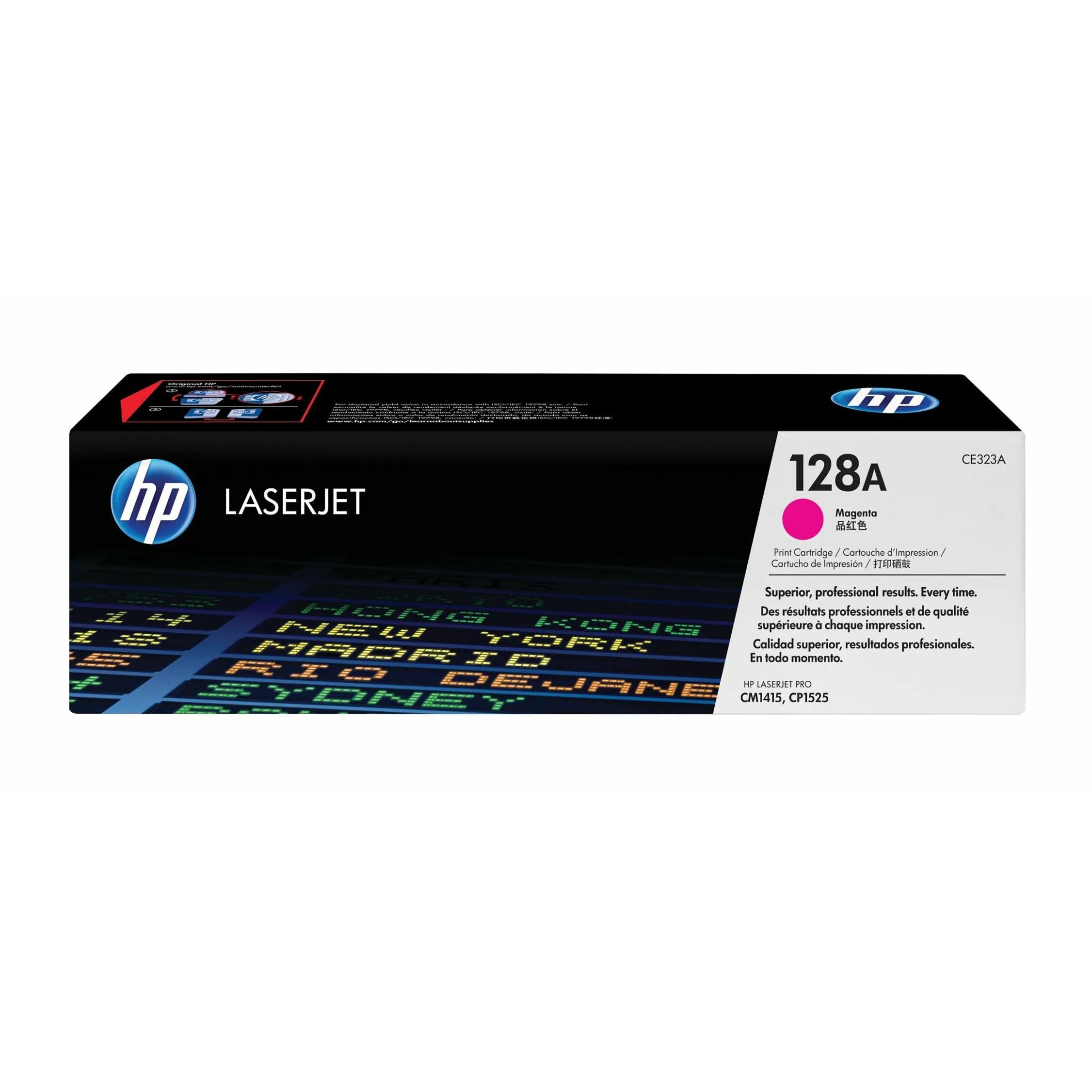 HP 128A (CE323A) Original Laser Toner Cartridge - Single Pack - Magenta - 1 Each - 1300 Pages