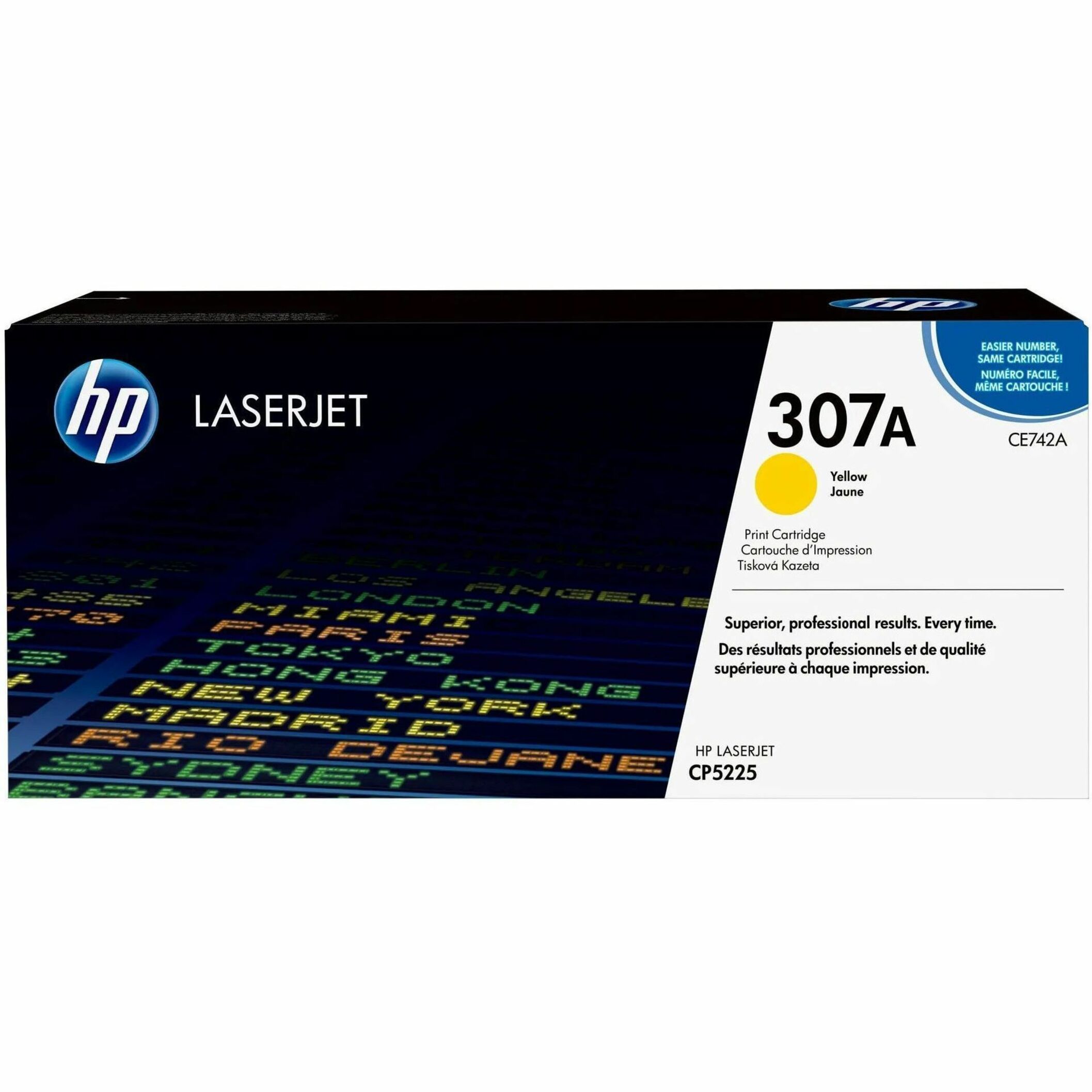 HP 307A (CE742A) Original Laser Toner Cartridge