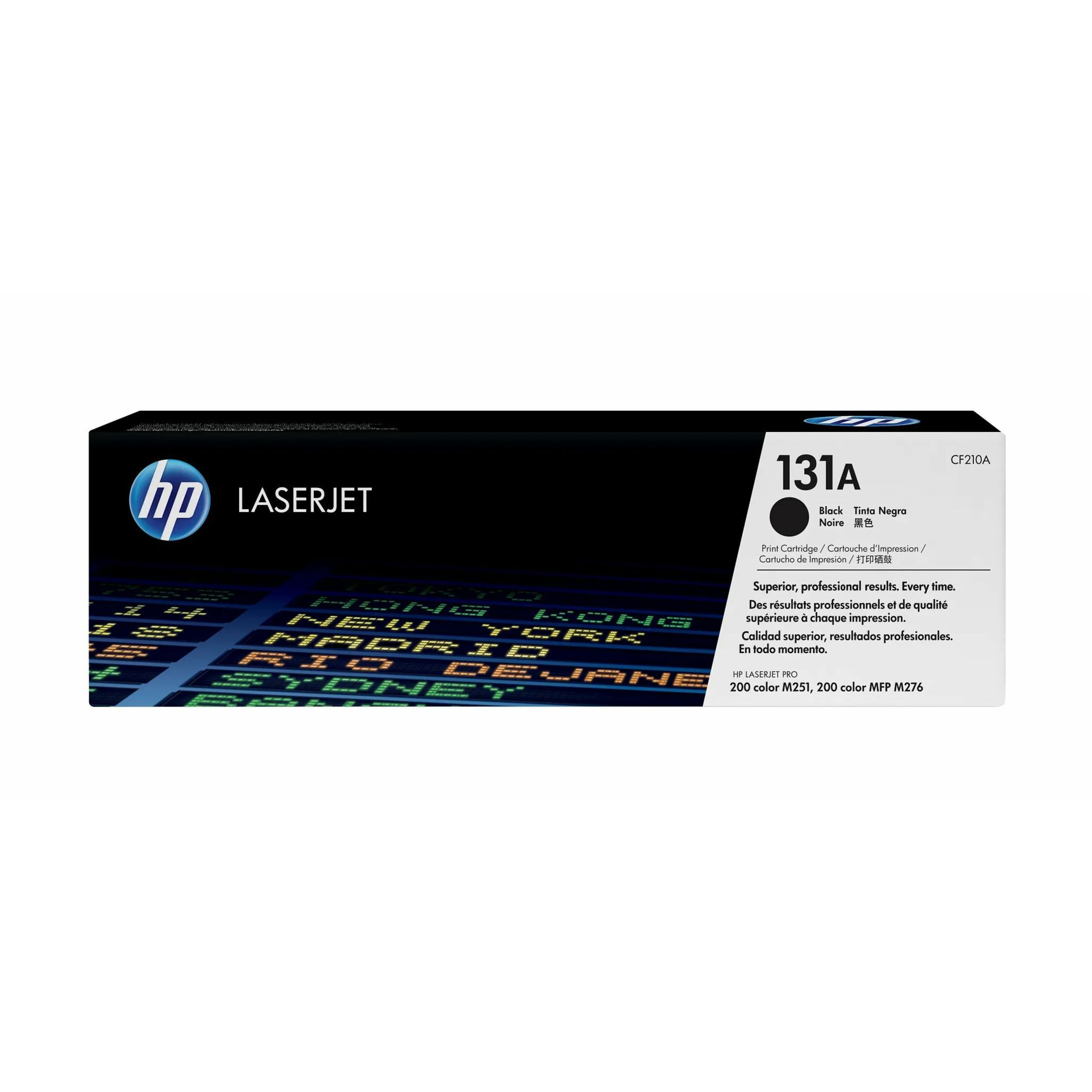 HP 131A (CF210A) Original Laser Toner Cartridge - Single Pack - Black - 1 Each - 1600 Pages