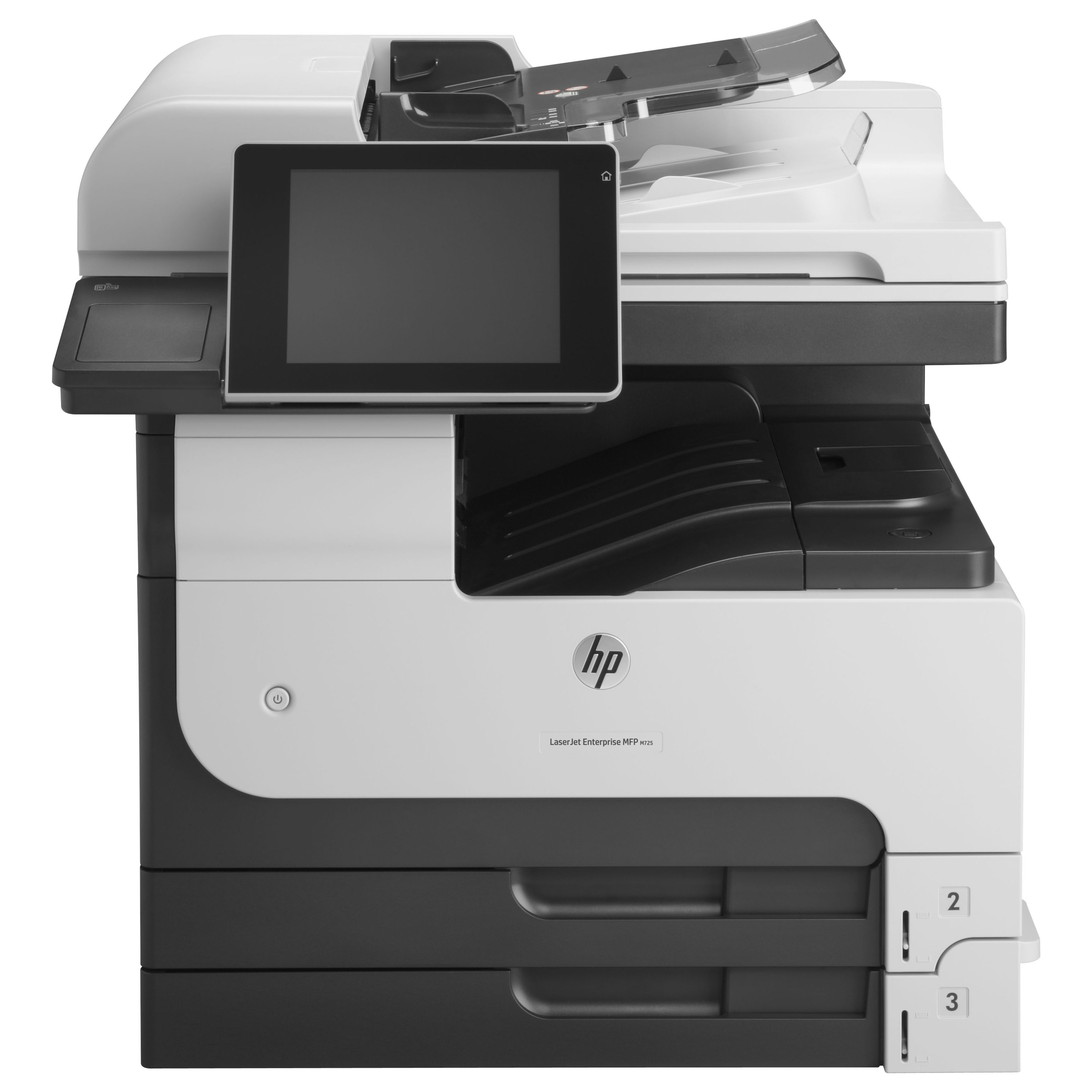 HP LaserJet M725DN Laser Multifunction Printer-Monochrome-Copier/Scanner-41 ppm Mono Print-1200x1200 Print-Automatic Duplex Print-200000 Pages Monthly-600 sheets Input-Color Scanner-600 Optical Scan-Gigabit Ethernet Ethernet - Copier/Printer/Scanner - 41 ppm Mono Print - 1200 x 1200 dpi Print - Automatic Duplex Print - Up to 200000 Pages Monthly - 600 sheets Input - Color Scanner - 600 dpi Optical Scan - Gigabit Ethernet - USB - For Plain Paper Print