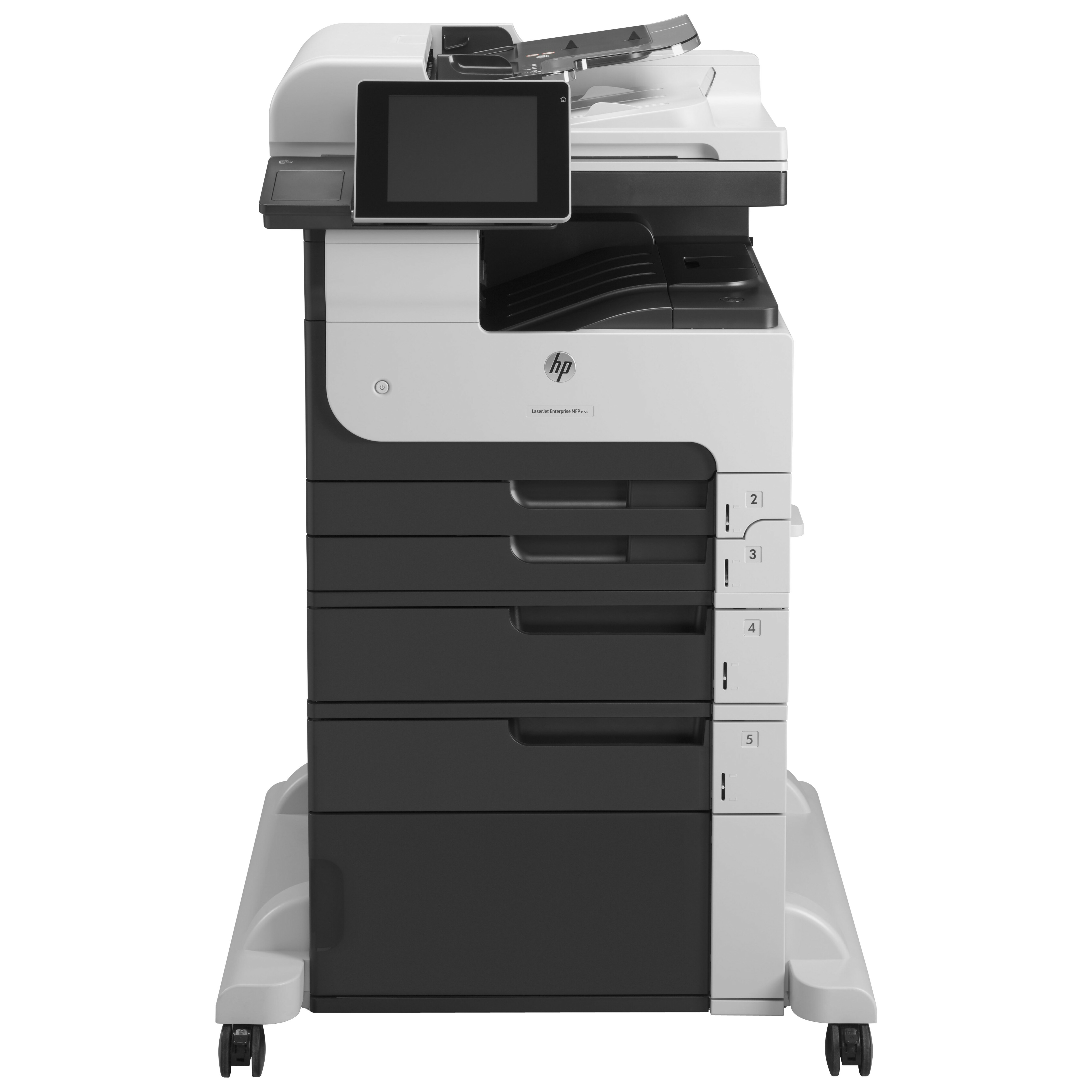 HP LaserJet M725F Laser Multifunction Printer-Monochrome-Copier/Fax/Scanner-41 ppm Mono Print-1200x1200 Print-Automatic Duplex Print-200000 Pages Monthly-1600 sheets Input-600 Optical Scan-Gigabit Ethernet Ethernet - Copier/Fax/Printer/Scanner - 41 ppm Mono Print - 1200 x 1200 dpi Print - Automatic Duplex Print - Up to 200000 Pages Monthly - 1600 sheets Input - 600 dpi Optical Scan - Gigabit Ethernet - USB - For Plain Paper Print