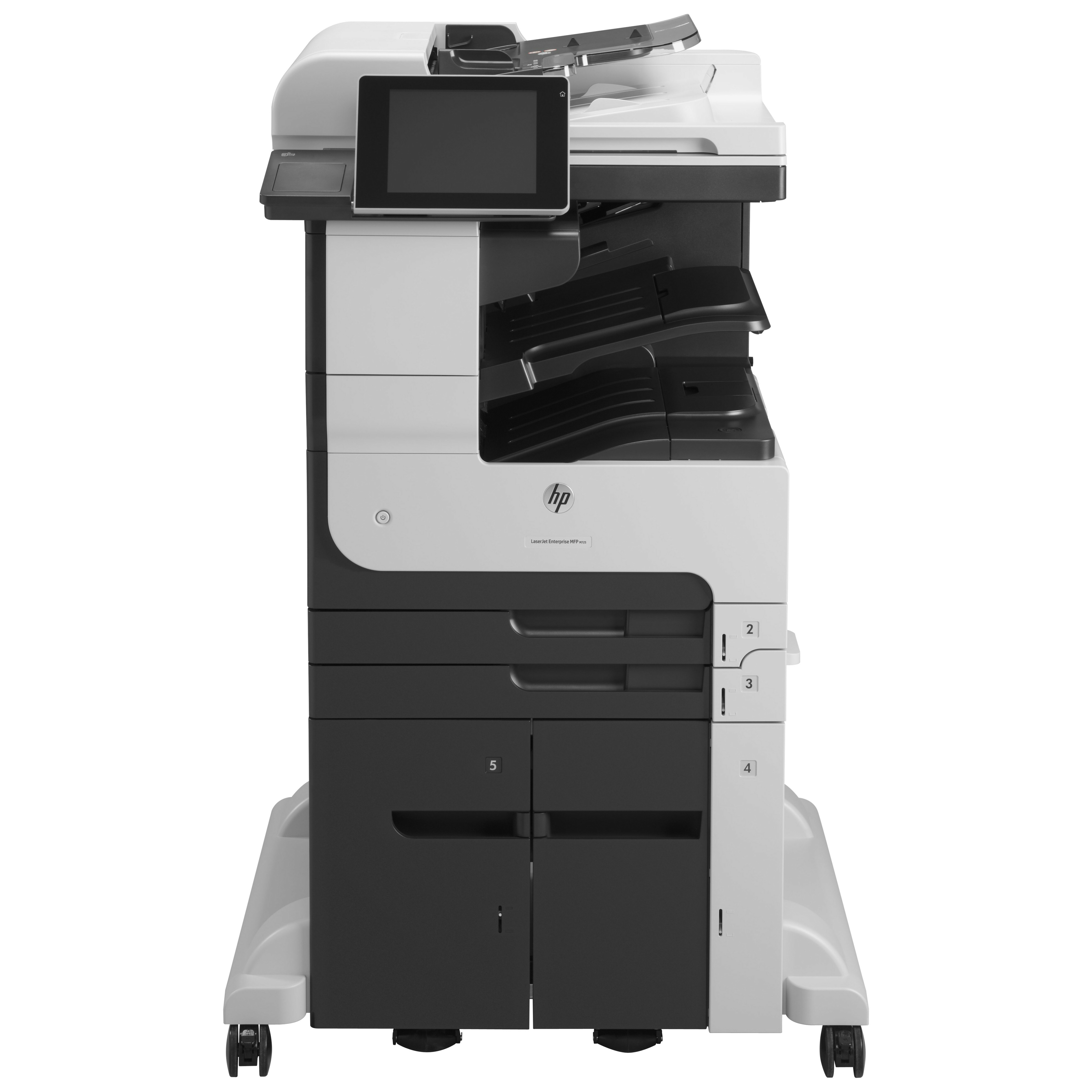 HP LaserJet M725 M725Z Laser Multifunction Printer-Monochrome-Copier/Fax/Scanner-40 ppm Mono Print-1200x1200 Print-Automatic Duplex Print-200000 Pages Monthly-2100 sheets Input-Color Scanner-600 Optical Scan-Monochrome Fax-Gigabit Ethernet Ethernet - Copier/Fax/Printer/Scanner - 40 ppm Mono Print - 1200 x 1200 dpi Print - Automatic Duplex Print - Up to 200000 Pages Monthly - 2100 sheets Input - Color Scanner - 600 dpi Optical Scan - Monochrome Fax - Gigabit Ethernet - USB - For Plain Paper