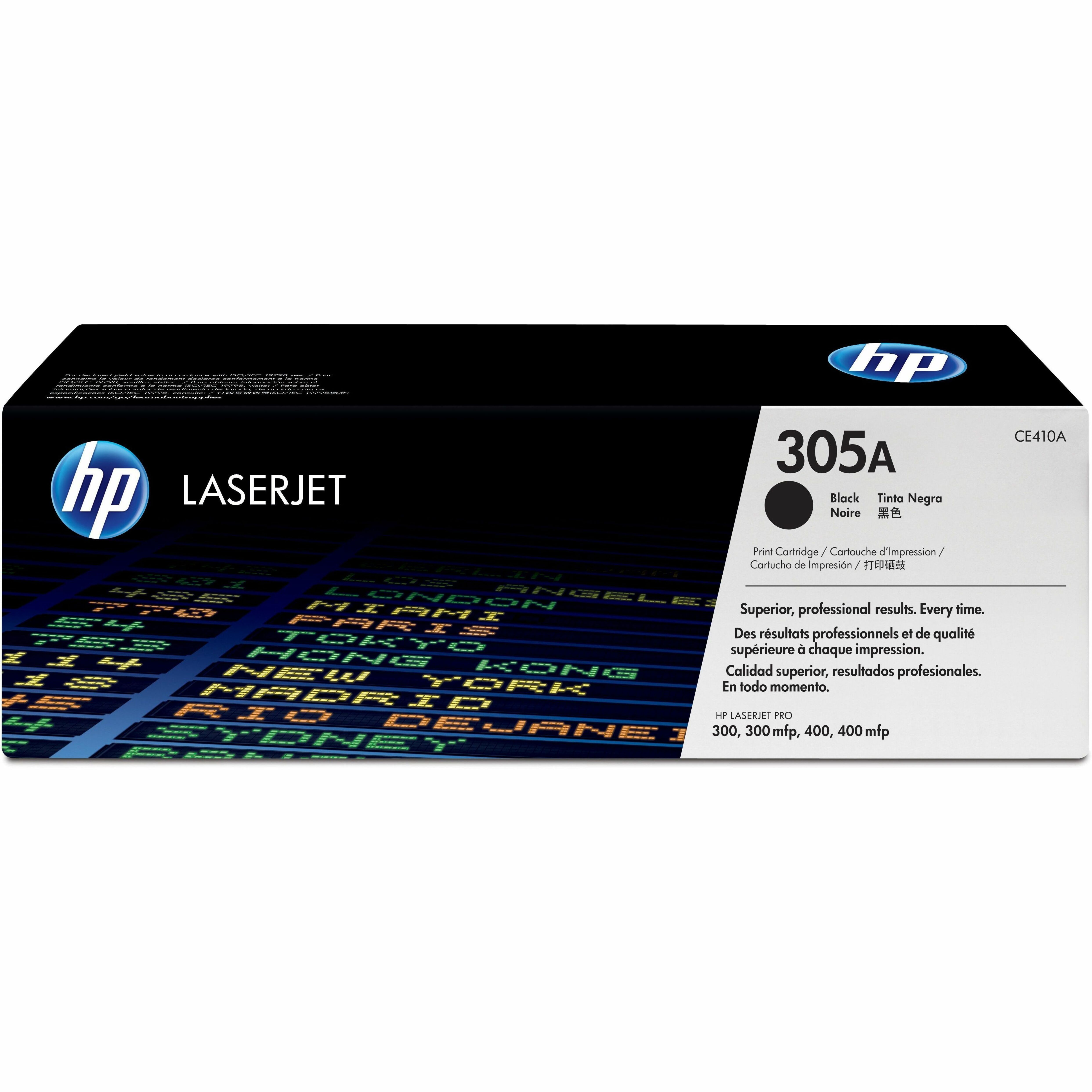HP 305A (CE410AG) Original Standard Yield Laser Toner Cartridge - Single Pack - Black - 1 Each - 2200 Pages