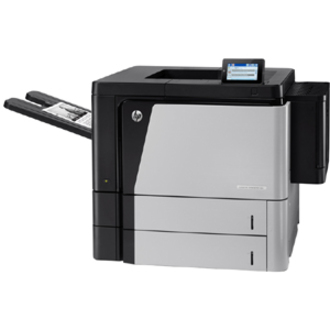 HP LaserJet Enterprise M806DN Desktop Laser Printer - Monochrome - 56 ppm Mono - 1200 x 1200 dpi Print - Automatic Duplex Print - 1100 Sheets Input - Ethernet - HP ePrint, Apple AirPrint - 300000 Pages Duty Cycle - Plain Paper Print - Gigabit Ethernet - USB — left
