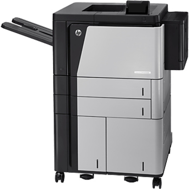 HP LaserJet Enterprise M806X+ Desktop Laser Printer - Monochrome - 56 ppm Mono - 1200 x 1200 dpi Print - Automatic Duplex Print - 4600 Sheets Input - HP ePrint, Apple AirPrint, Mopria - 300000 Pages Duty Cycle - Plain Paper Print - USB — leftmaximum