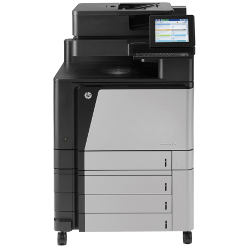 HP LaserJet M880Z Laser Multifunction Printer-Color-Copier/Fax/Scanner-46 ppm Mono/46 ppm Color Print-1200x1200 Print-Automatic Duplex Print-200000 Pages Monthly-2100 sheets Input-Color Scanner-600 Optical Scan-Color Fax-Gigabit Ethernet Ethernet - Copier/Fax/Printer/Scanner - 46 ppm Mono/46 ppm Color Print - 1200 x 1200 dpi Print - Automatic Duplex Print - Up to 200000 Pages Monthly - 2100 sheets Input - Color Scanner - 600 dpi Optical Scan - Color Fax - Gigabit Ethernet - USB - For Plain — frontmaximum