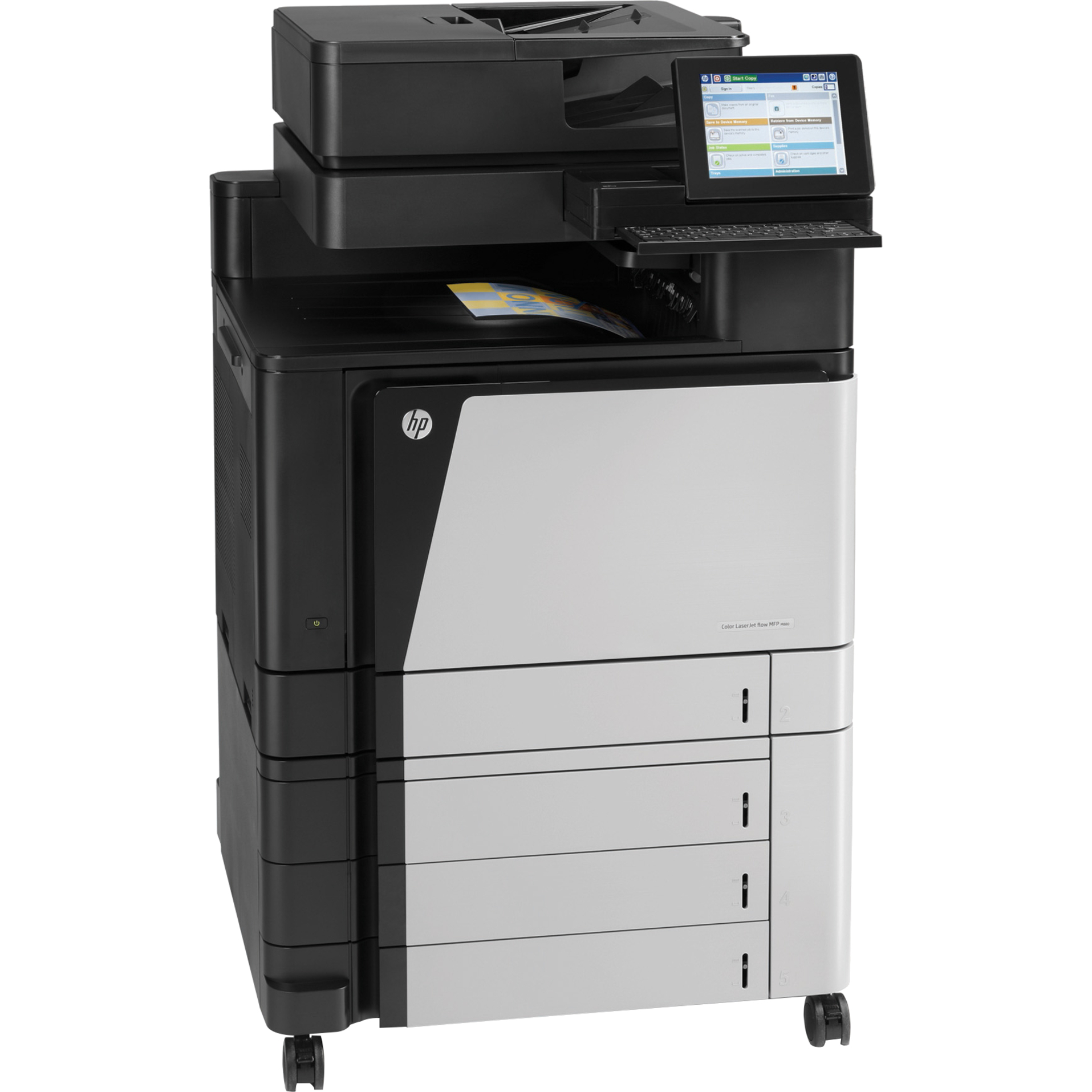 HP LaserJet M880Z Laser Multifunction Printer-Color-Copier/Fax/Scanner-46 ppm…