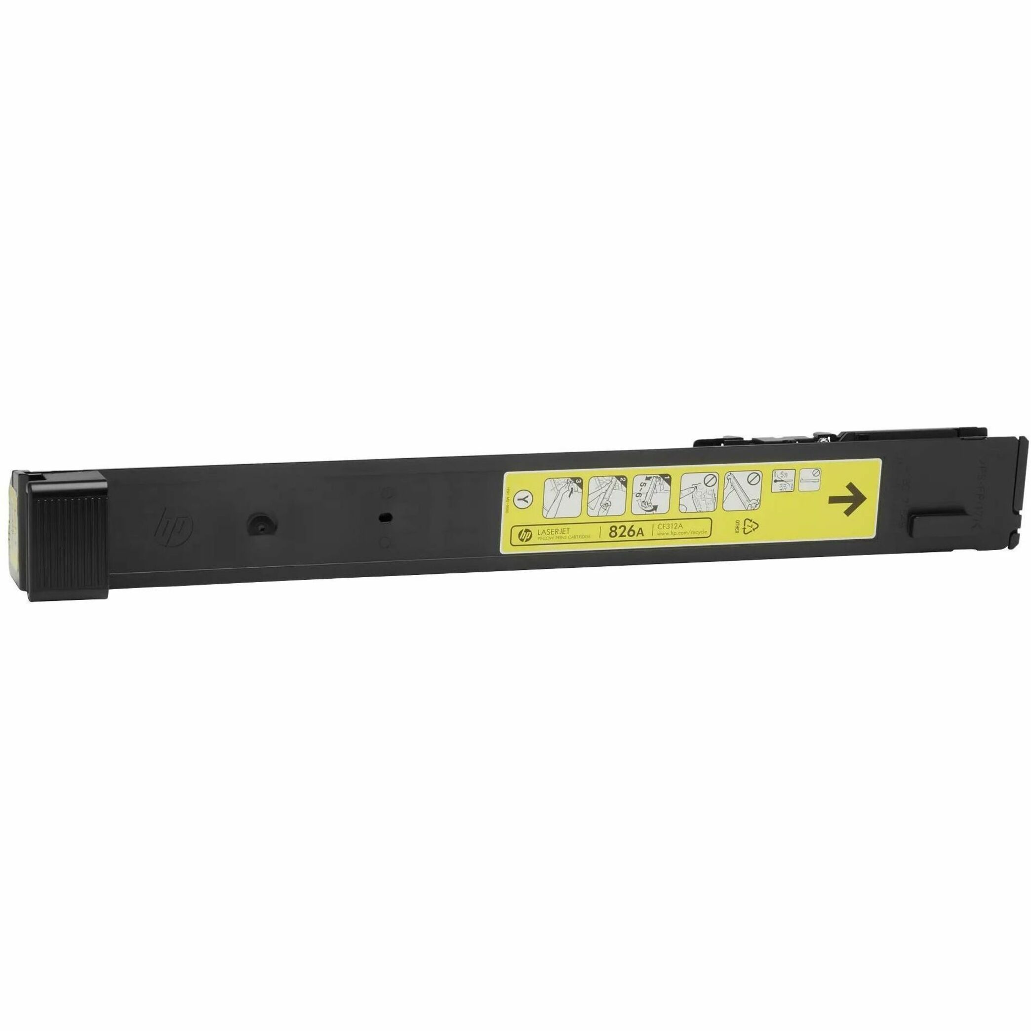 HP 826A (CF312A) Original Standard Yield Laser Toner Cartridge - Single Pack - Yellow - 1 Each - 31500 Pages — alternate image1