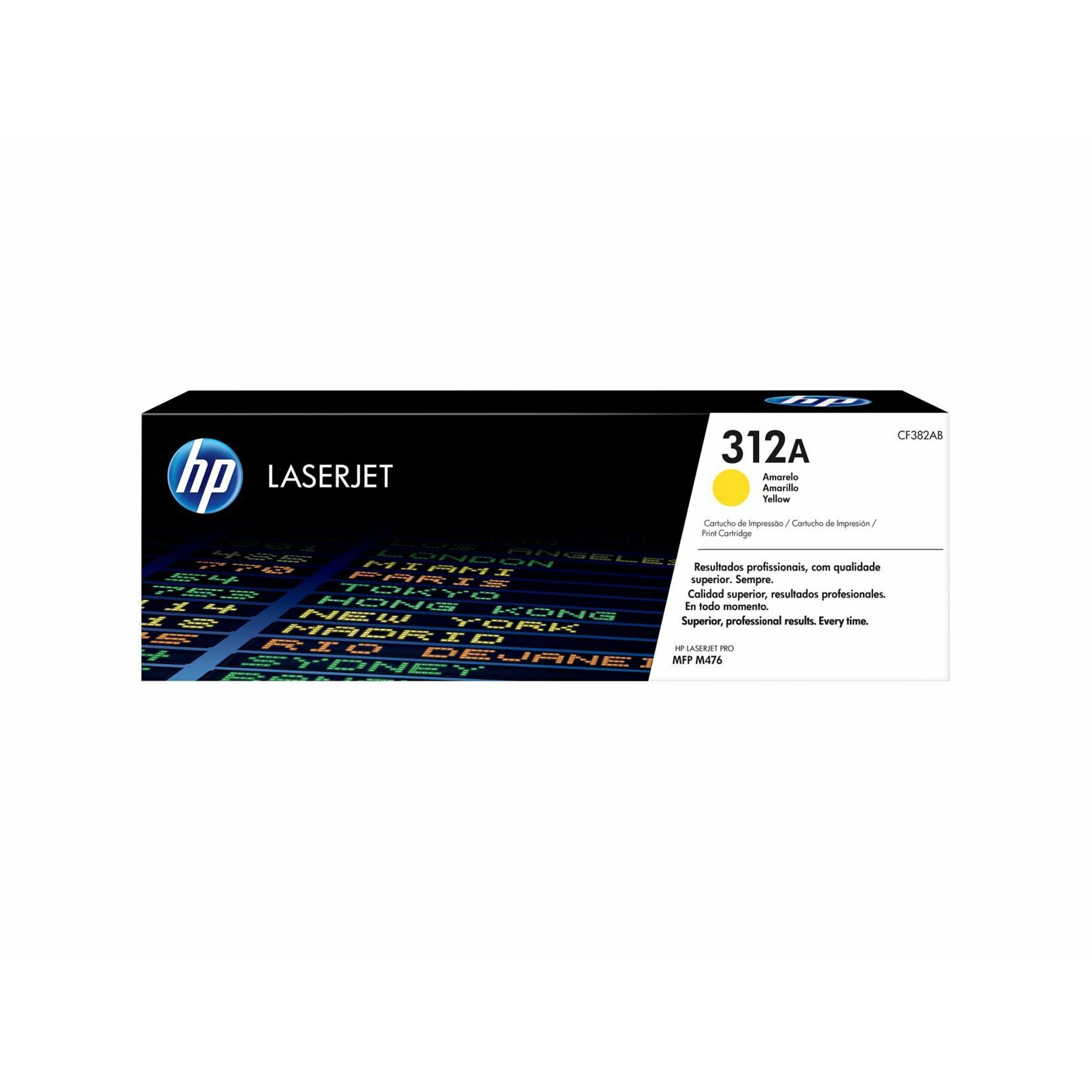 HP 312A (CF382A) Original Laser Toner Cartridge - Single Pack - Yellow - 1 Each - 2700 Pages
