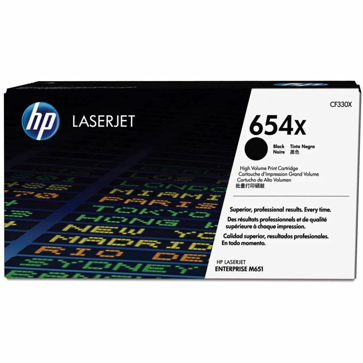 HP 654X (CF330X) Original High Yield Laser Toner Cartridge