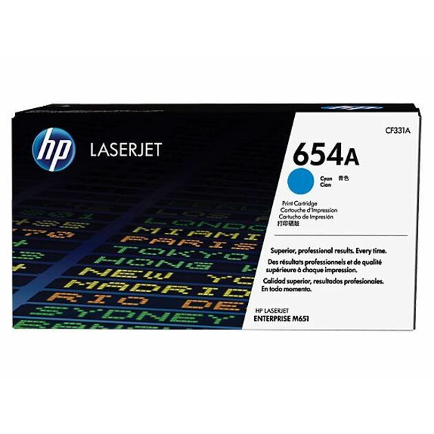 HP 654A (CF331A) Original Laser Toner Cartridge