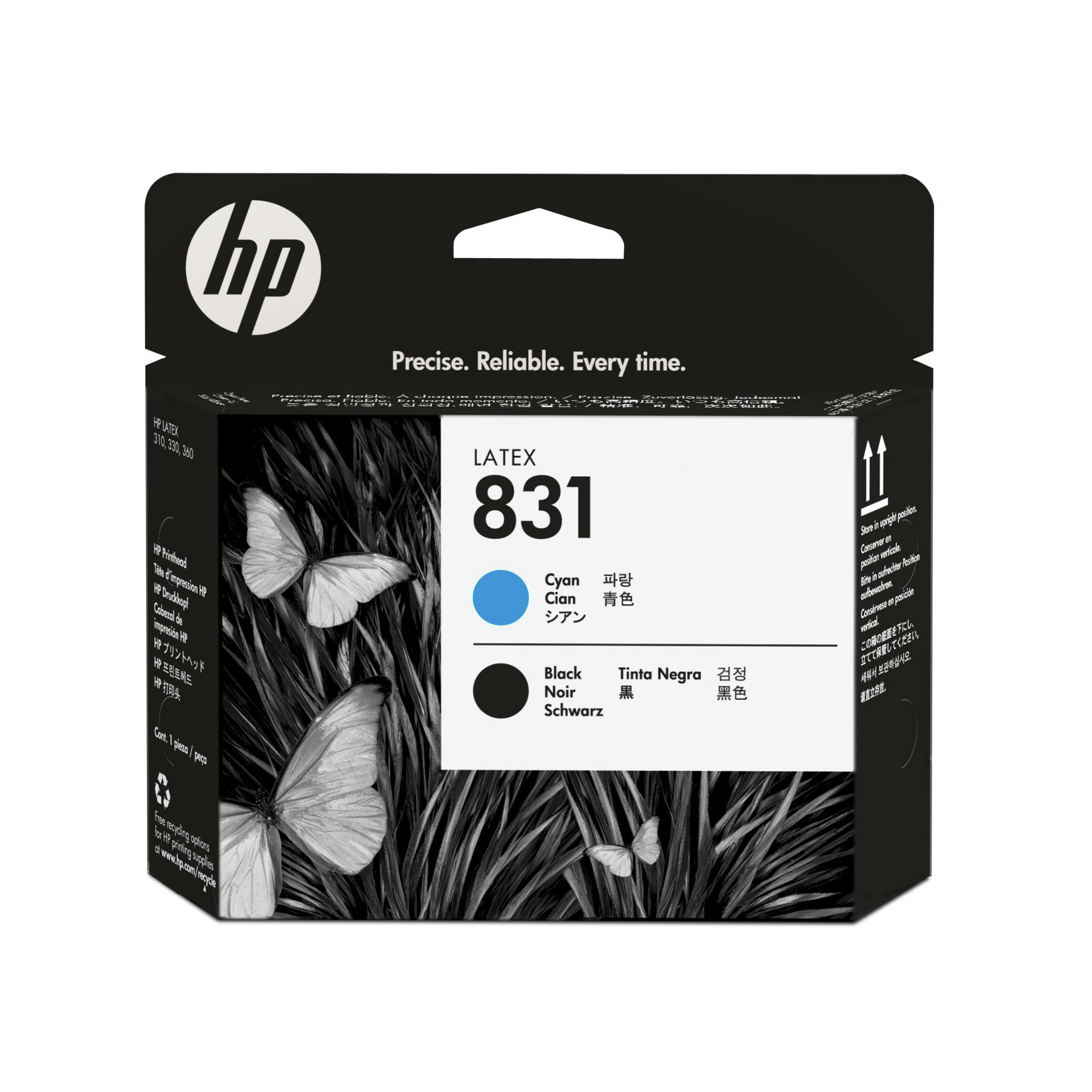 HP 831 Original Laser Printhead - Cyan, Black Pack