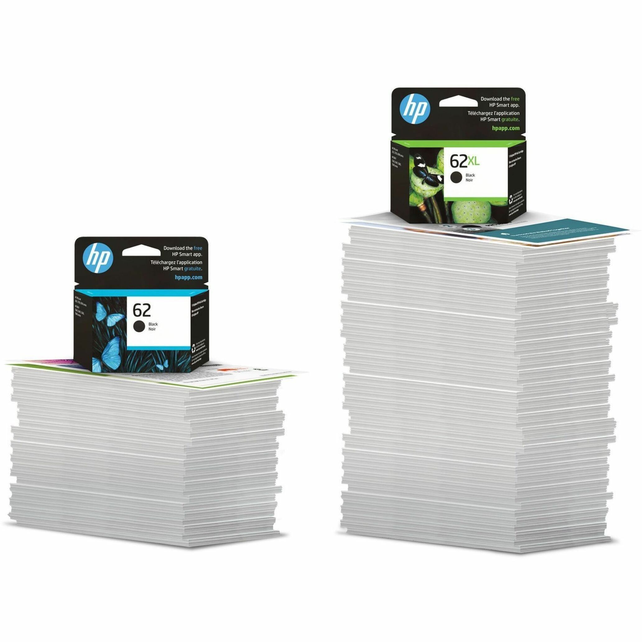 HP 62XL Original Ink Cartridge - Single Pack - Inkjet - High Yield - 600 Pages - Black - 1 Each — alternate image2