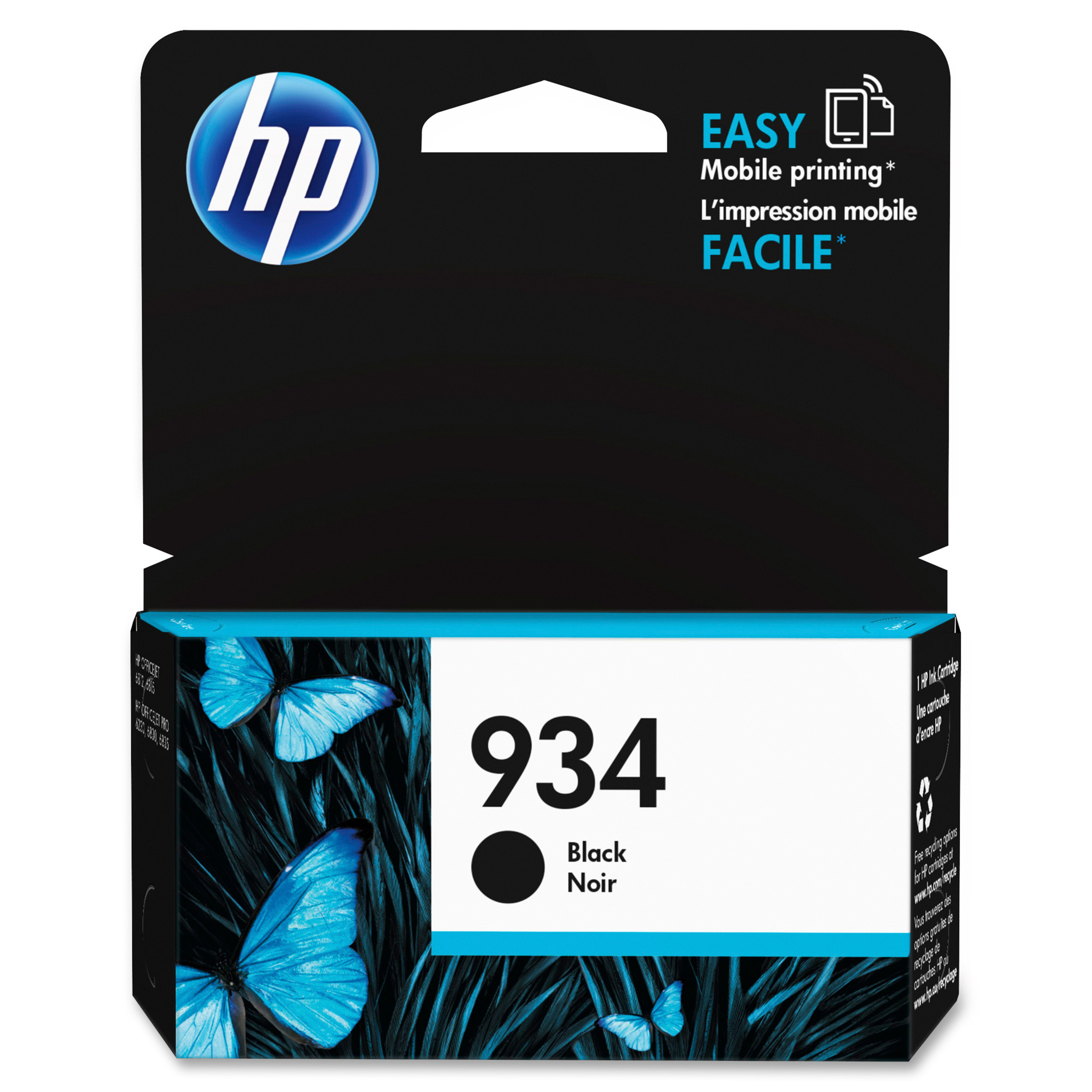 HP 934 Original Ink Cartridge - Single Pack - Inkjet - 400 Pages - Black - 1 Each