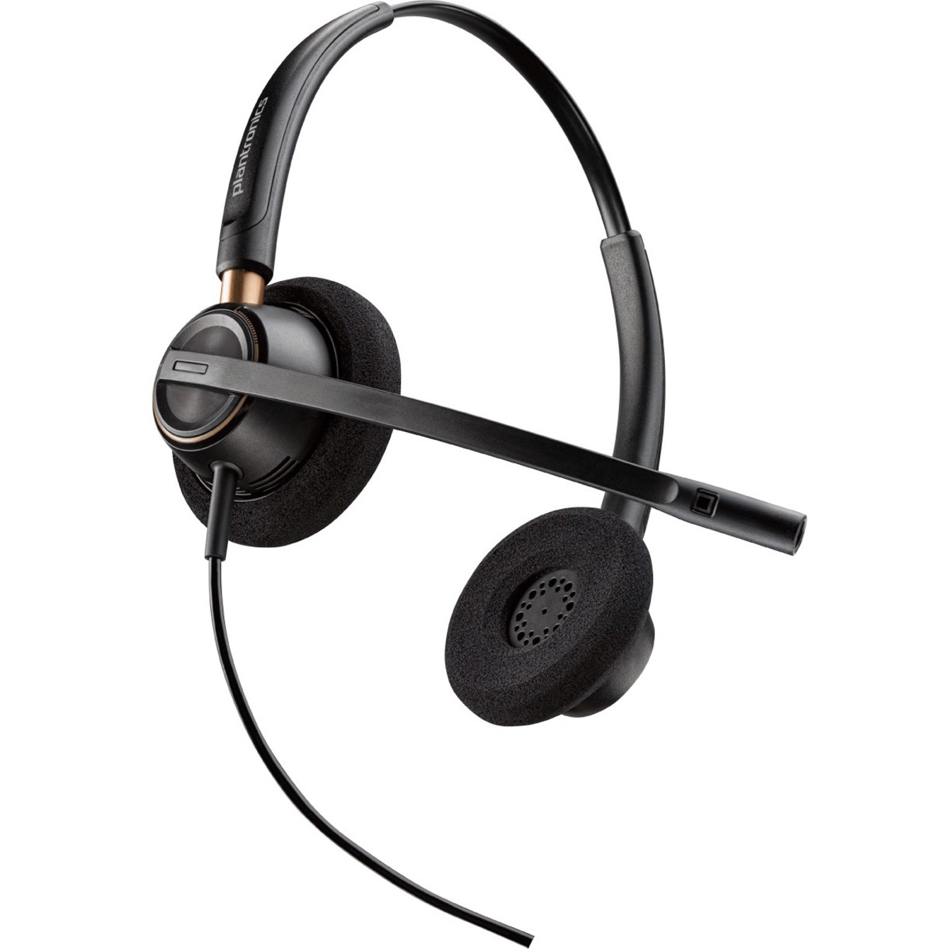 Plantronics Over-the-head Binaural Corded Headset - Stereo - Wired - Over-the-head - Binaural - Supra-aural - Noise Cancelling Microphone — bottommaximum