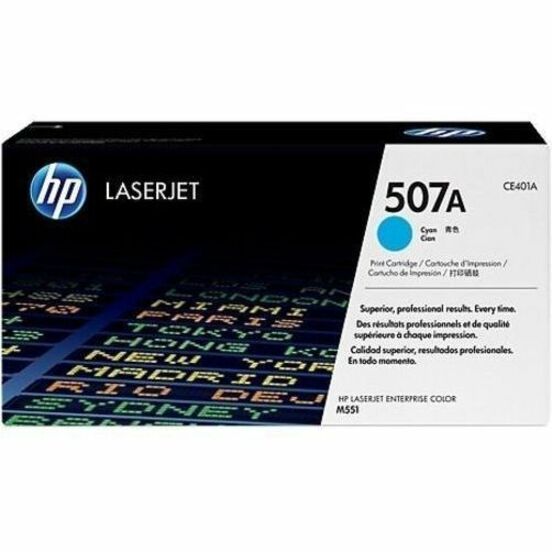 HP 507YC Toner Cartridge - Laser - Cyan - 1 / Pack — alternate image1