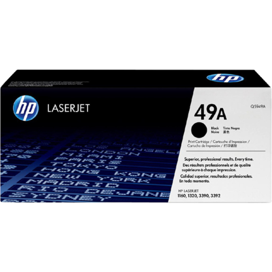 HP 49A (Q5949A) Original Laser Toner Cartridge - Single Pack - Black - 1 Each - 2500 Pages — in package