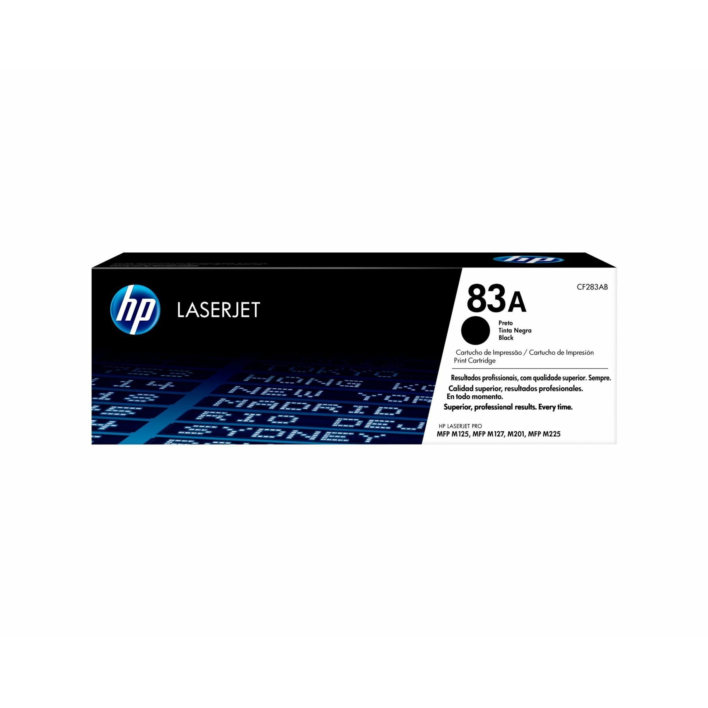 HP 83A (CF283AD) Original Laser Toner Cartridge - Dual Pack - Black - 1 Carton - 1500 Pages (Per Cartridge)