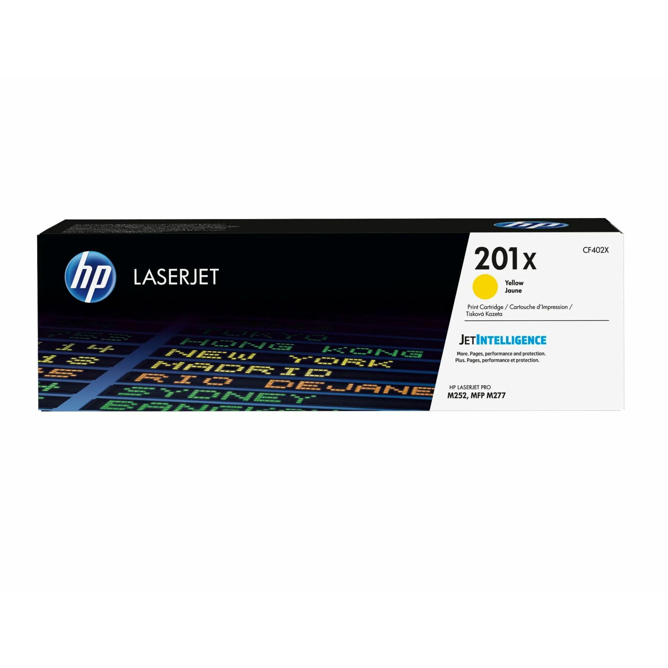 HP 201X (CF402X) Original High Yield Laser Toner Cartridge - Single Pack - Yellow - 1 Each - 2300 Pages