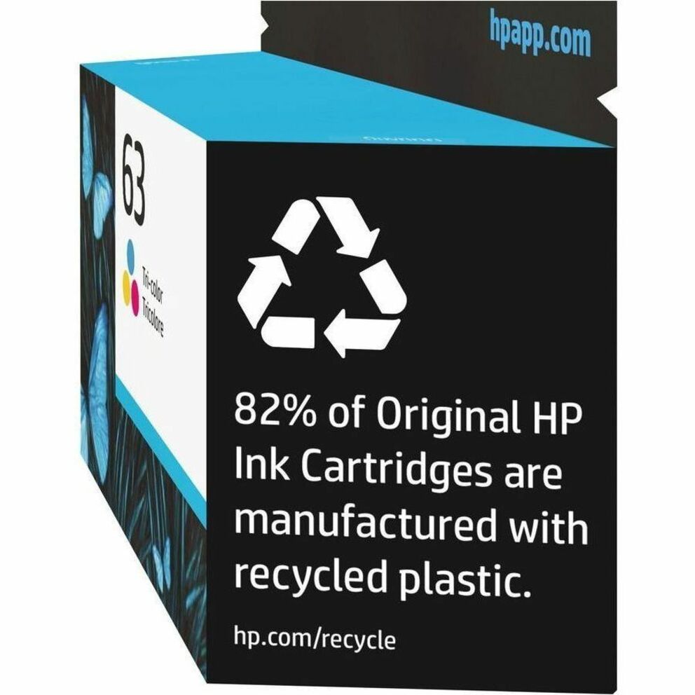 HP 63 Original Ink Cartridge - Single Pack - Inkjet - 150 Pages - Tri-color - 1 Each — alternate image3