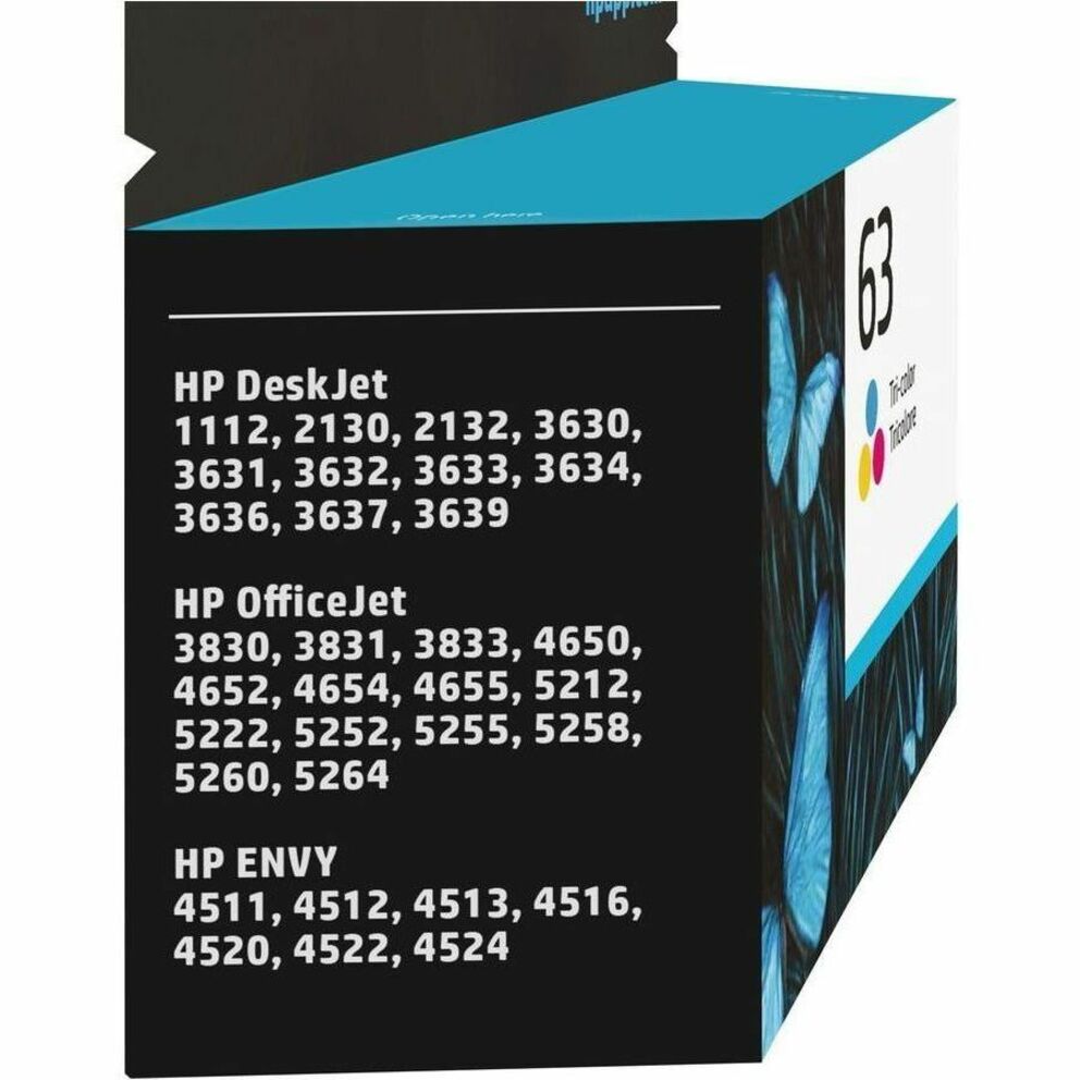 HP 63 Original Ink Cartridge - Single Pack - Inkjet - 150 Pages - Tri-color - 1 Each — alternate image4