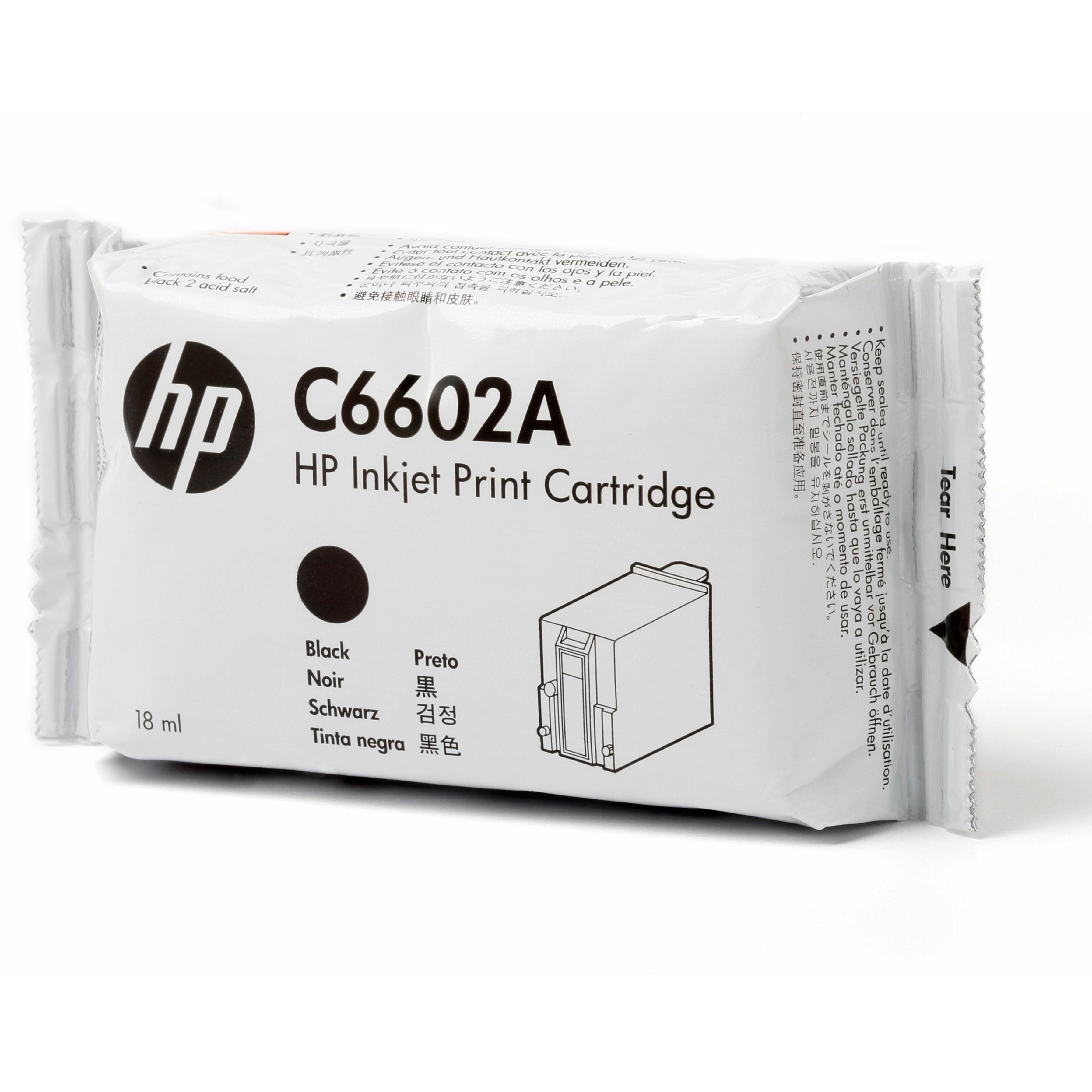 HP (C6602A) Original High Yield Inkjet Ink Cartridge - Black - 1 Each - 18 mL - 7000000 Characters