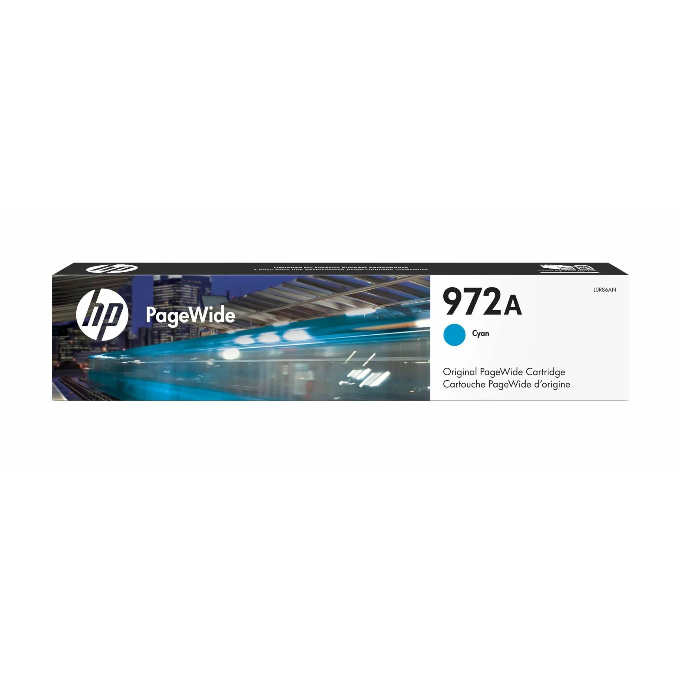 HP 972A (L0R86AN) Original Standard Yield Page Wide Ink Cartridge - Single Pack - Cyan - 1 Each - 3000 Pages