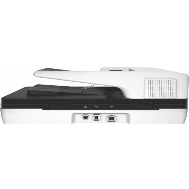 HP ScanJet Pro 4500 fn1 Flatbed Scanner - 1200 dpi Optical - 24-bit Color - 8-bit Grayscale - 30 ppm (Mono) - 30 ppm (Color) - Duplex Scanning - USB — rearmaximum