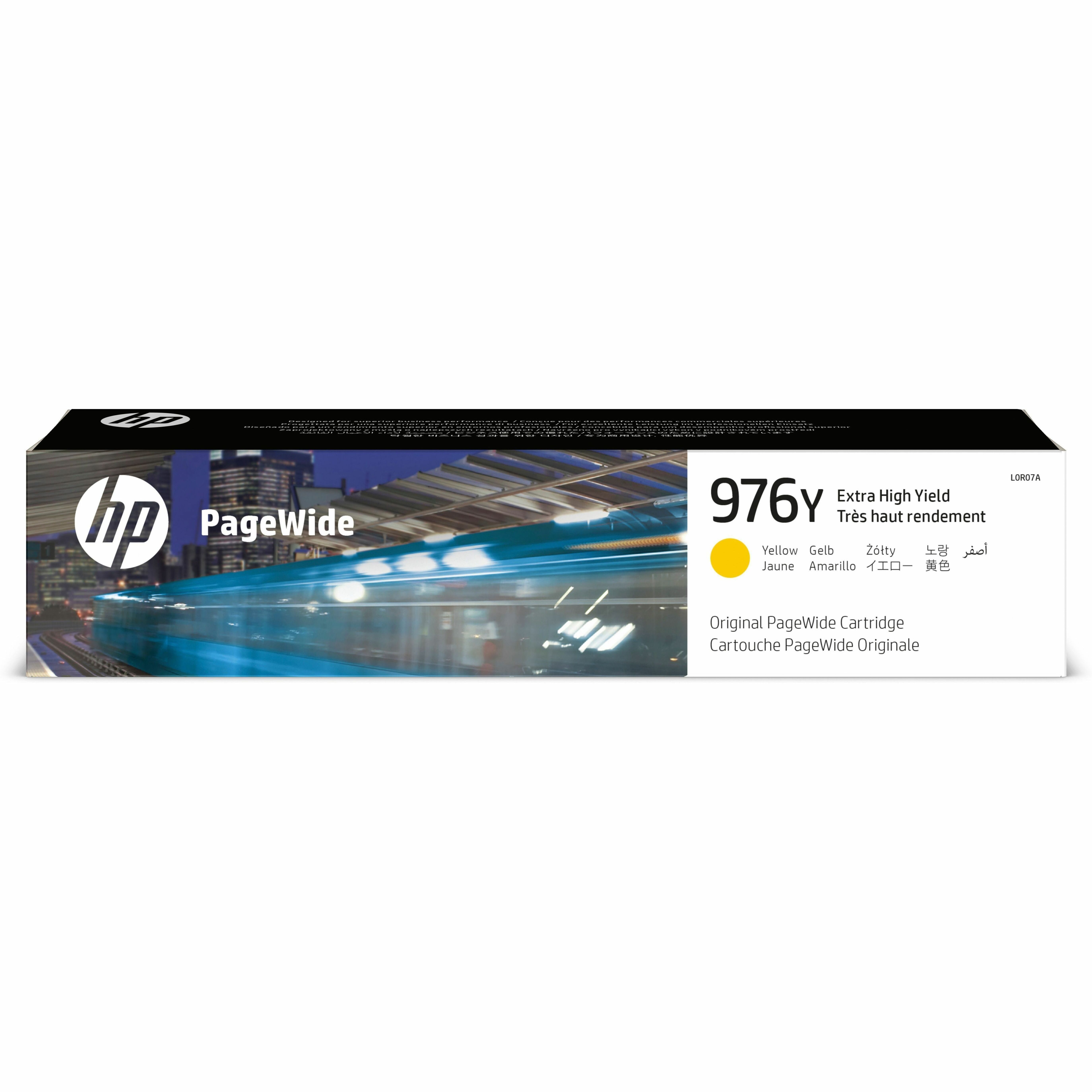 HP 976Y (L0R07A) Original Extra High Yield Page Wide Ink Cartridge - Yellow - 1 Each - 13000 Pages