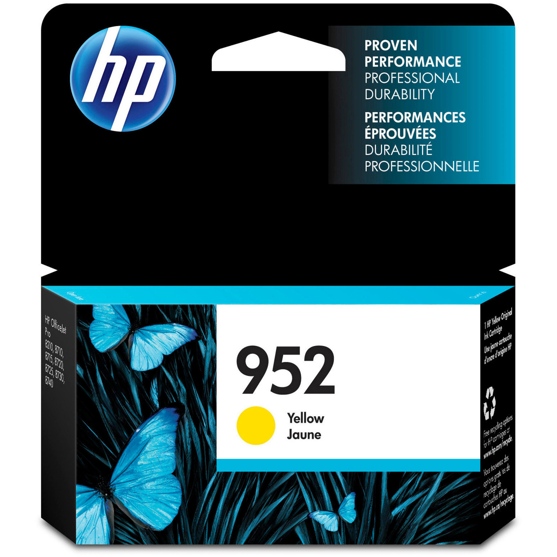 HP 952 Original Ink Cartridge - Single Pack - Inkjet - Standard Yield - 700 Pages - Yellow - 1 / Pack