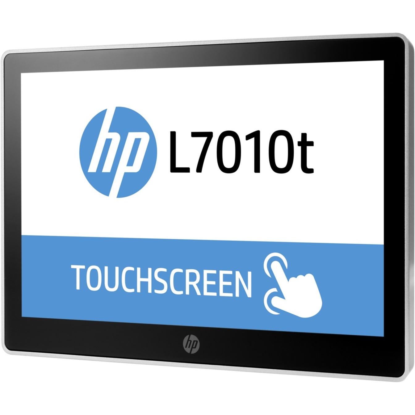 HP L7010t LCD Touchscreen Monitor - 16:9 - 30 ms - 10.1" Viewable - Projected Capacitive - 1280 x 800 - WXGA - 16.7 Million Colors - 800:1 - 220 Nit - LED Backlight - USB - DisplayPort - Black, Asteroid - 3 Year