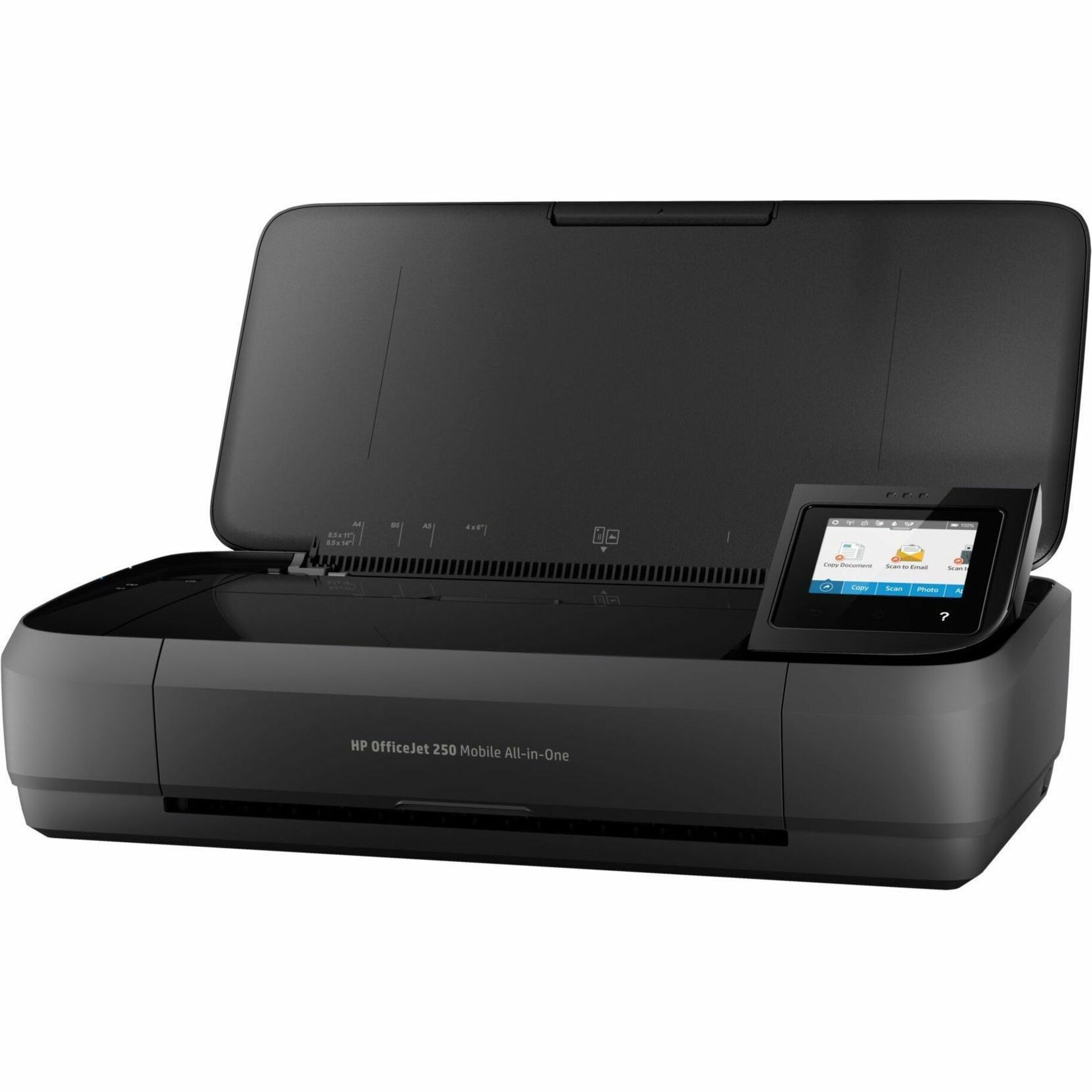 HP Officejet 250 Wireless Inkjet Multifunction Printer-Color-Copier/Scanner-20 ppm Mono/19 ppm Color Print-4800x1200 Print-Manual Duplex Print-500 Pages Monthly-50 sheets Input-Color Scanner-600 Optical Scan-Wireless LAN - Copier/Printer/Scanner - 20 ppm Mono/19 ppm Color Print - 4800 x 1200 dpi Print - Manual Duplex Print - Up to 500 Pages Monthly - 50 sheets Input - Color Scanner - 600 dpi Optical Scan - Wireless LAN - USB - For Plain Paper Print — alternate image2