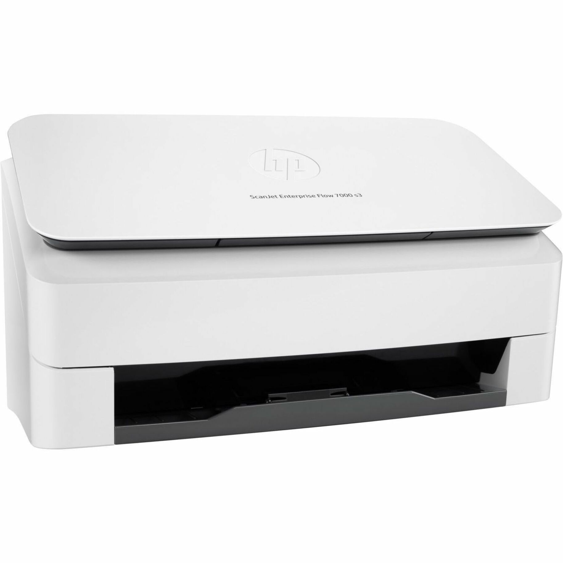 HP Scanjet Enterprise Flow 7000 s3 Sheetfed Scanner - 600 dpi Optical - 48-bit Color - 75 ppm (Mono) - 75 ppm (Color) - Color Scan - Duplex Scanning - Cut Sheet Paper, Laser Paper, Inkjet Paper, Pre-punched Paper, Check, Business Card, Carbonless Form, Plastic Carrier Sheet, Stapled Media, Plastic Card - USB — alternate image1