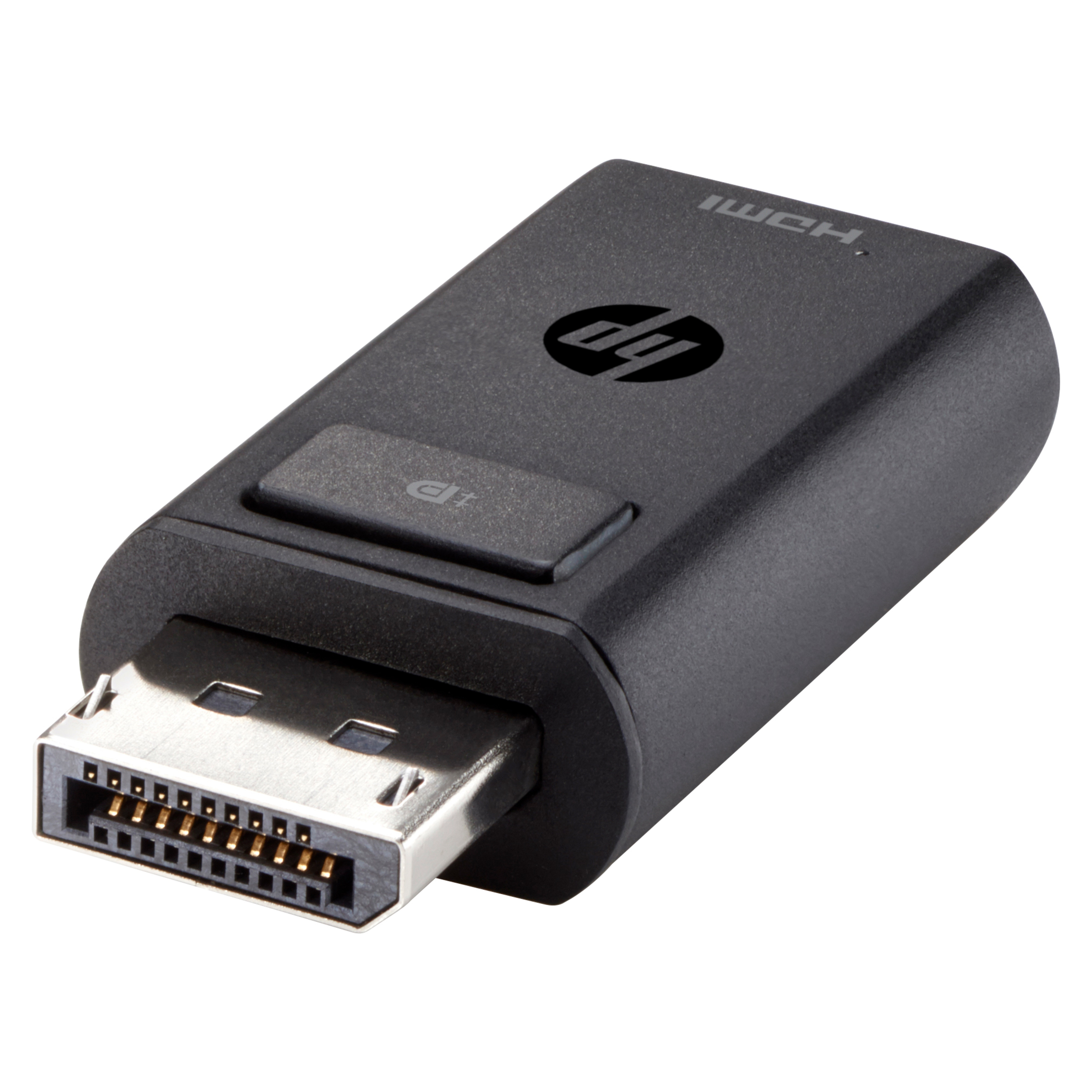 HP DisplayPort To HDMI 1.4 Adapter - 1 x HDMI HDMI 1.4 Digital Audio/Video Female - 1 x DisplayPort Digital Audio/Video Male