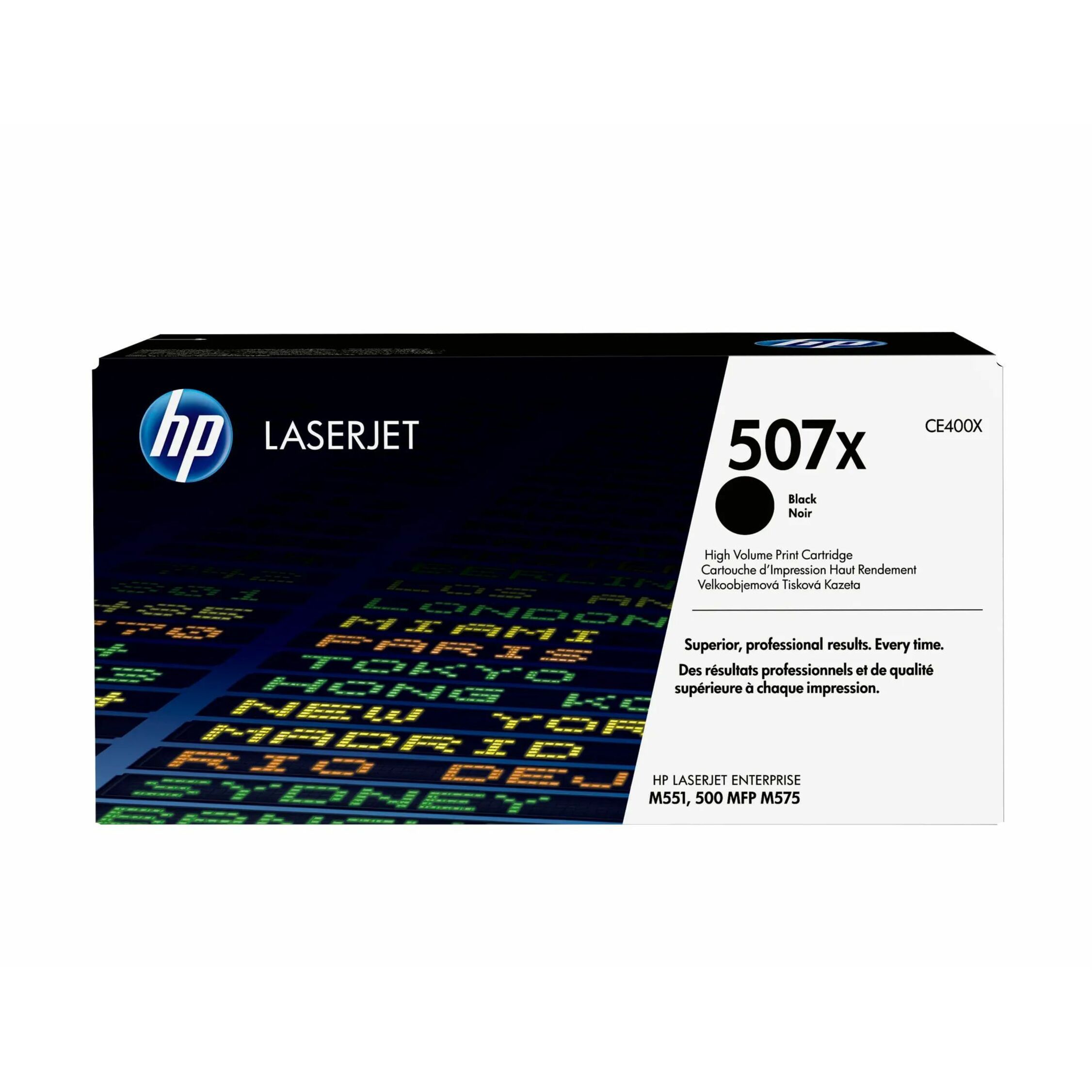 HP 507X Original High Yield Laser Toner Cartridge - Single Pack - Black - 1 Each - 11000 Pages