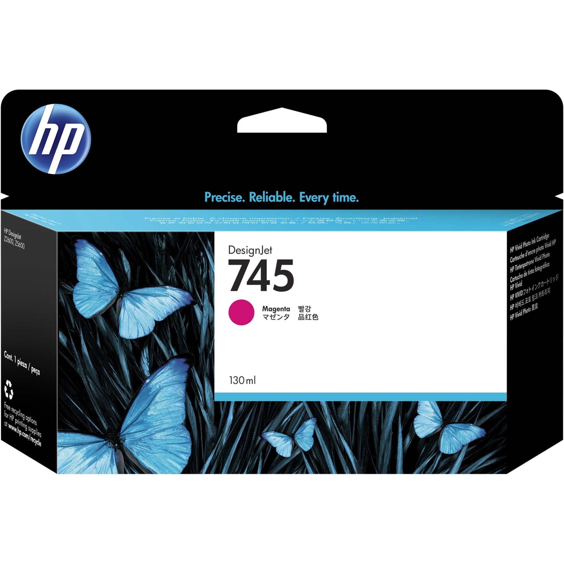 HP 745 Original Standard Yield Inkjet Ink Cartridge