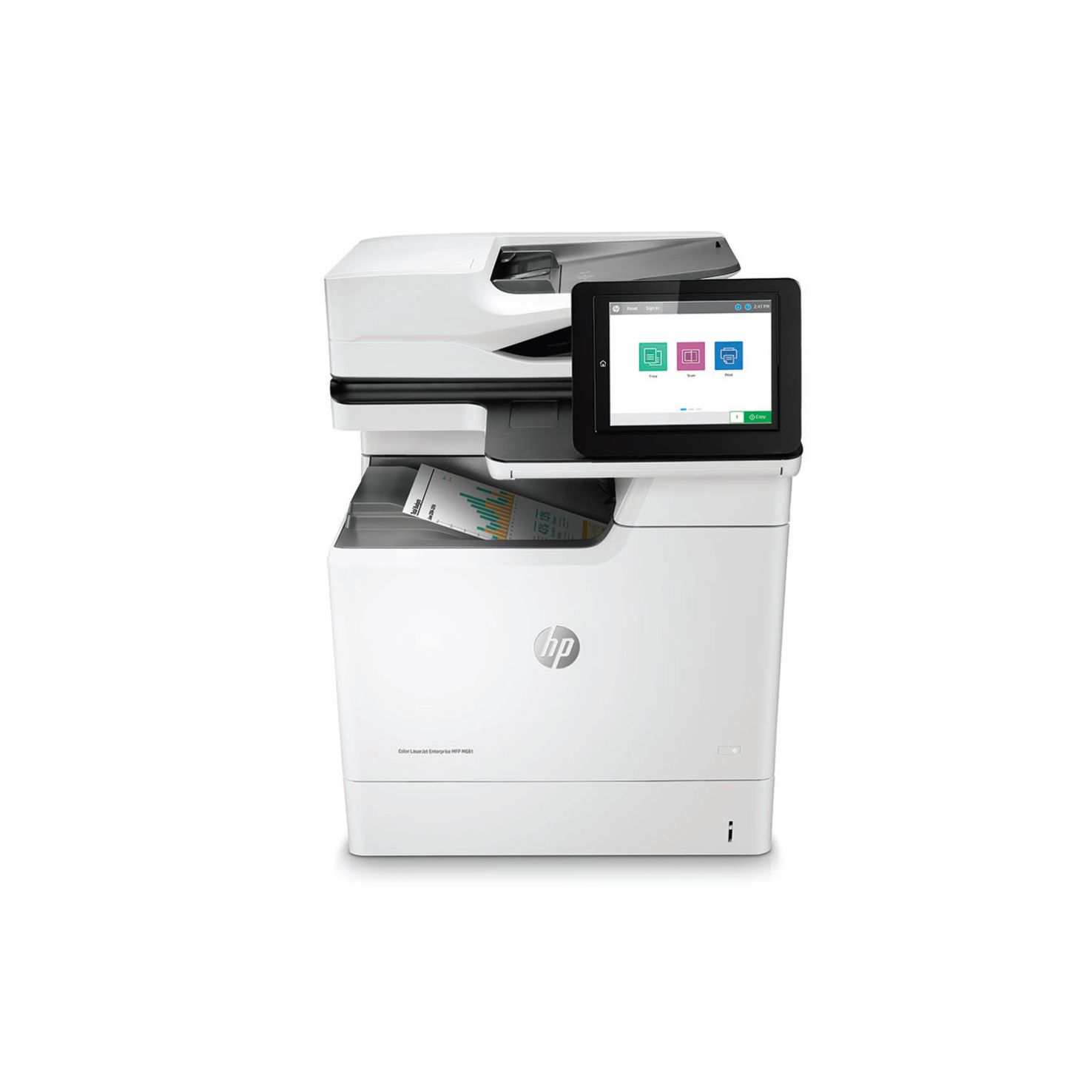 HP LaserJet M681 M681f Laser Multifunction Printer-Color-Copier/Fax/Scanner-50 ppm Mono/50 ppm Color Print-1200x1200 Print-Automatic Duplex Print-100000 Pages Monthly-650 sheets Input-Color Scanner-600 Optical Scan-Color Fax-Gigabit Ethernet - Copier/Fax/Printer/Scanner - 50 ppm Mono/50 ppm Color Print - 1200 x 1200 dpi Print - Automatic Duplex Print - Up to 100000 Pages Monthly - 650 sheets Input - Color Scanner - 600 dpi Optical Scan - Color Fax - Gigabit Ethernet - USB - For Plain Paper